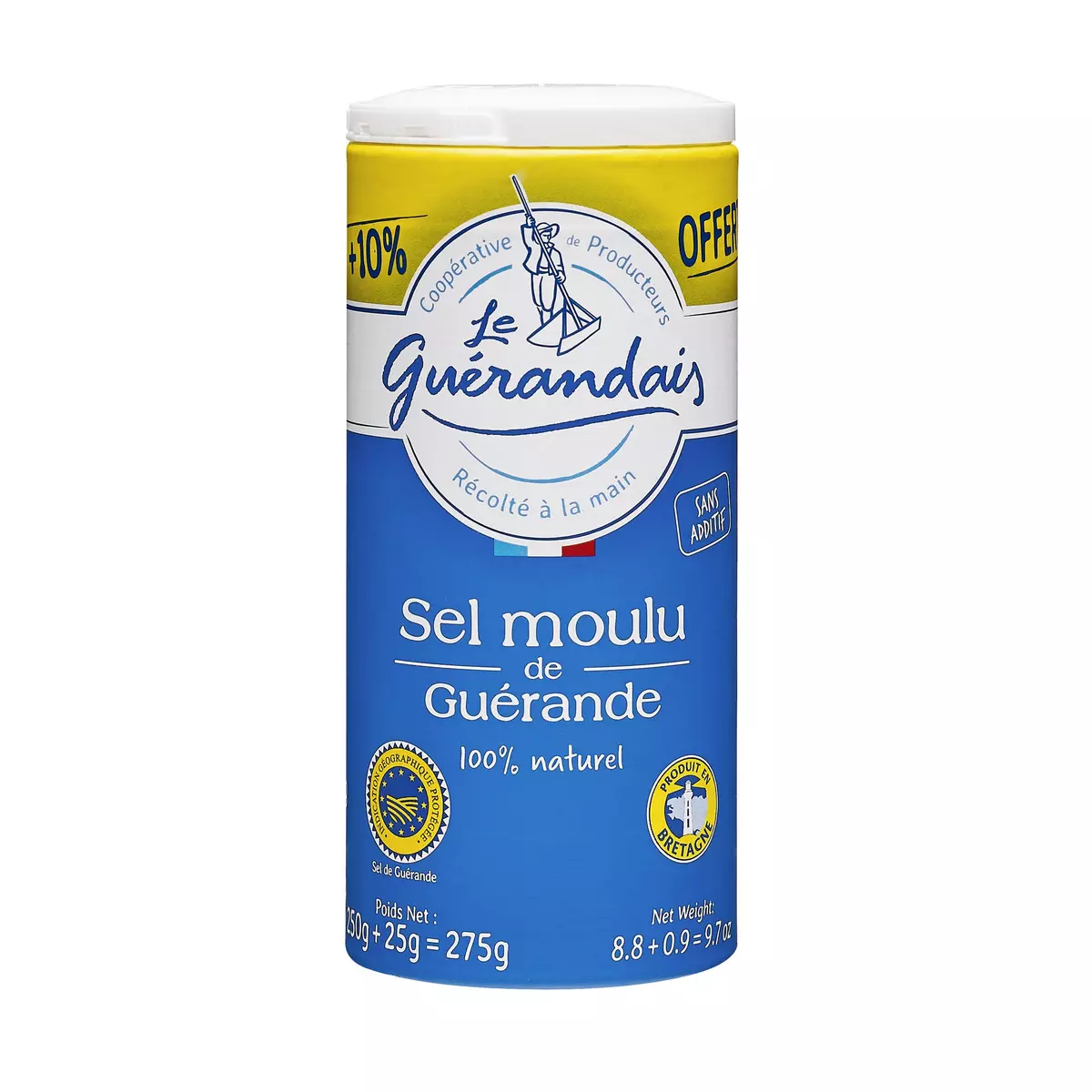 LE GUERANDAIS Sel moulu de Guérande IGP 250g + 25g offerts 275g