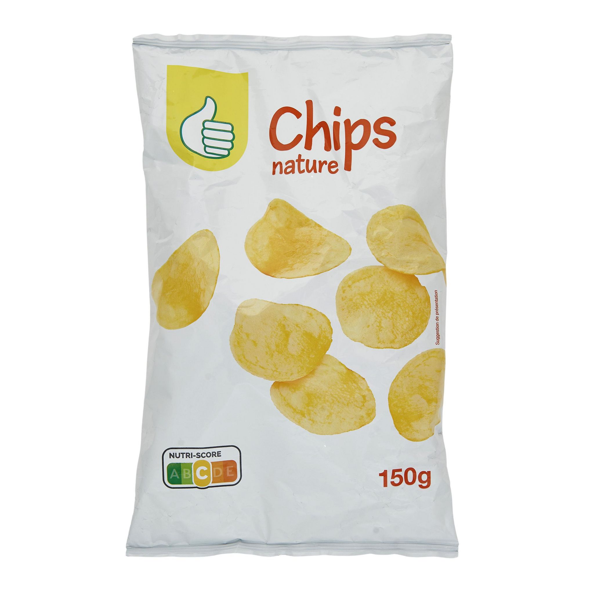 Voir la diapositive 2 : POUCE Chips nature  150g
