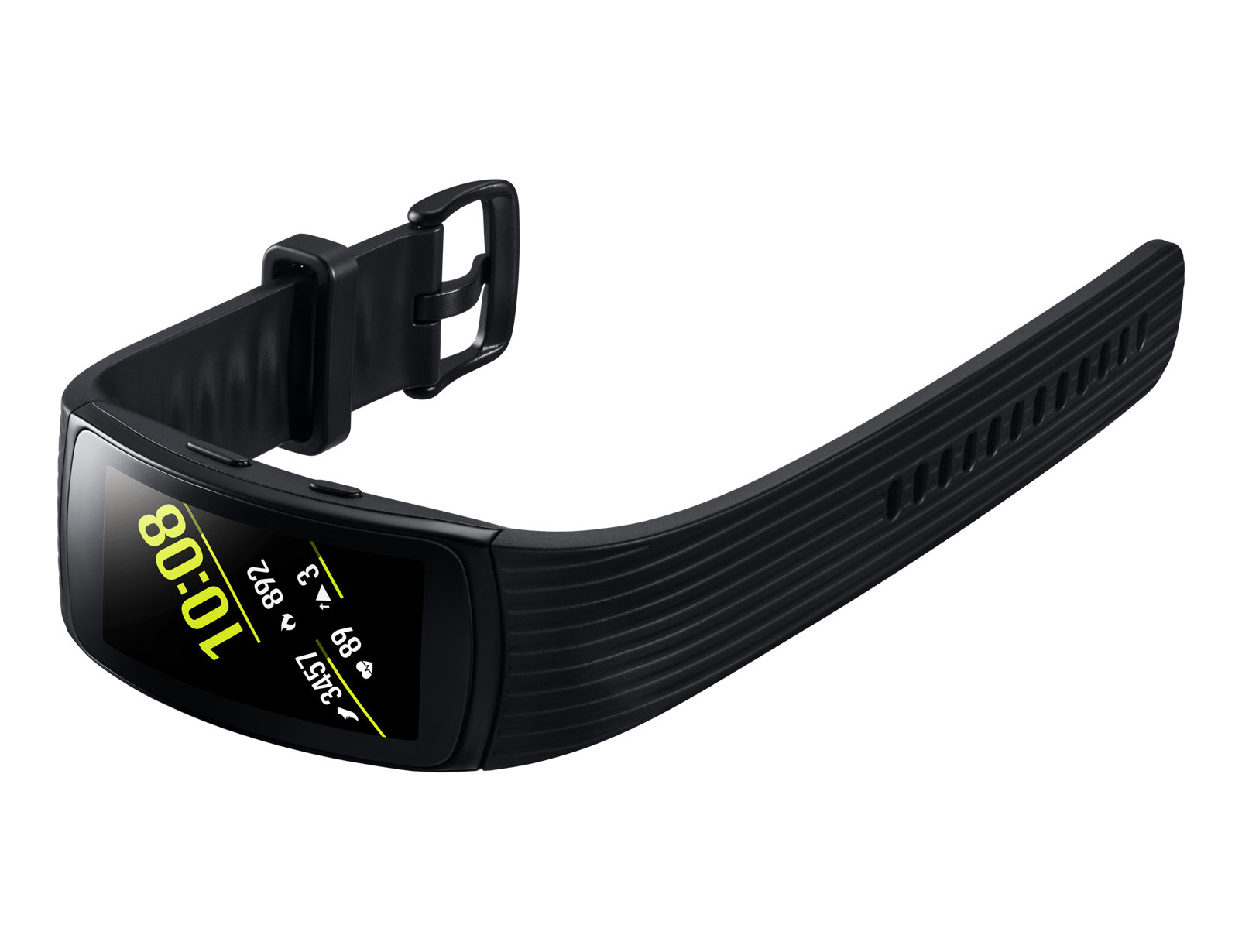 Voir la diapositive 7 : SAMSUNG Bracelet connecté - Gear Fit2 Pro - Bluetooth - Noir - Taille L
