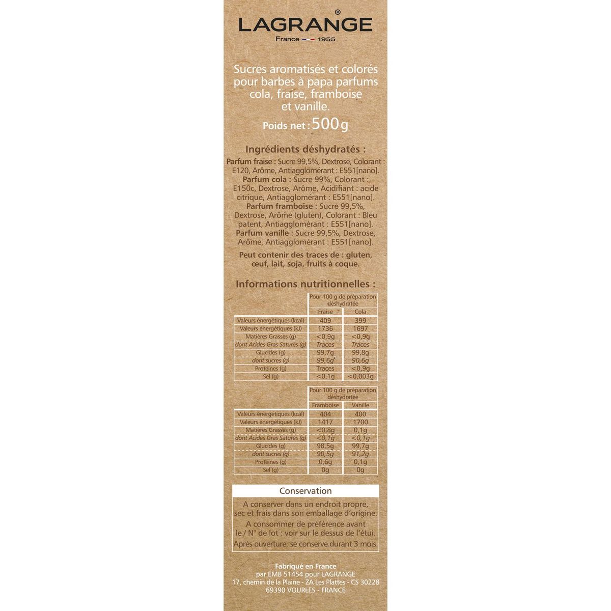 LAGRANGE Assortiment sucres Barbapapa 4 Parfums - 380000