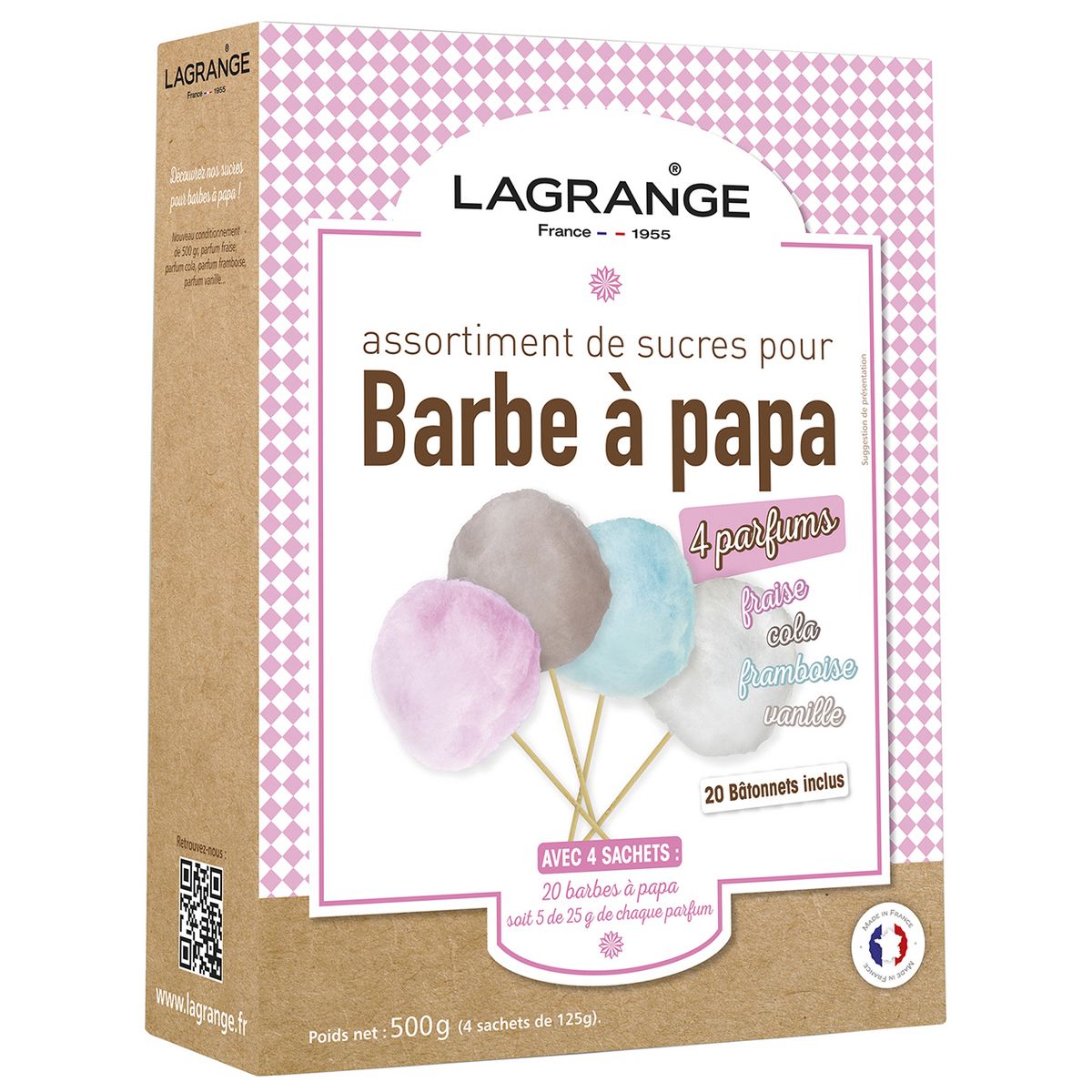 LAGRANGE Assortiment sucres Barbapapa 4 Parfums - 380000