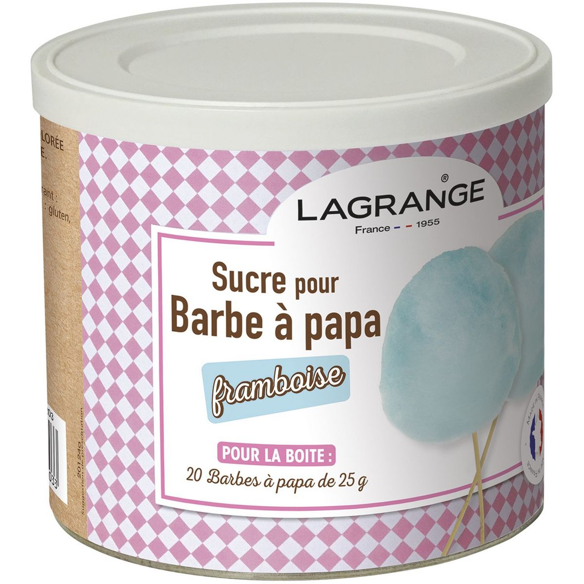 LAGRANGE Sucre pour Barbe à Papa  parfum Framboise - 380008