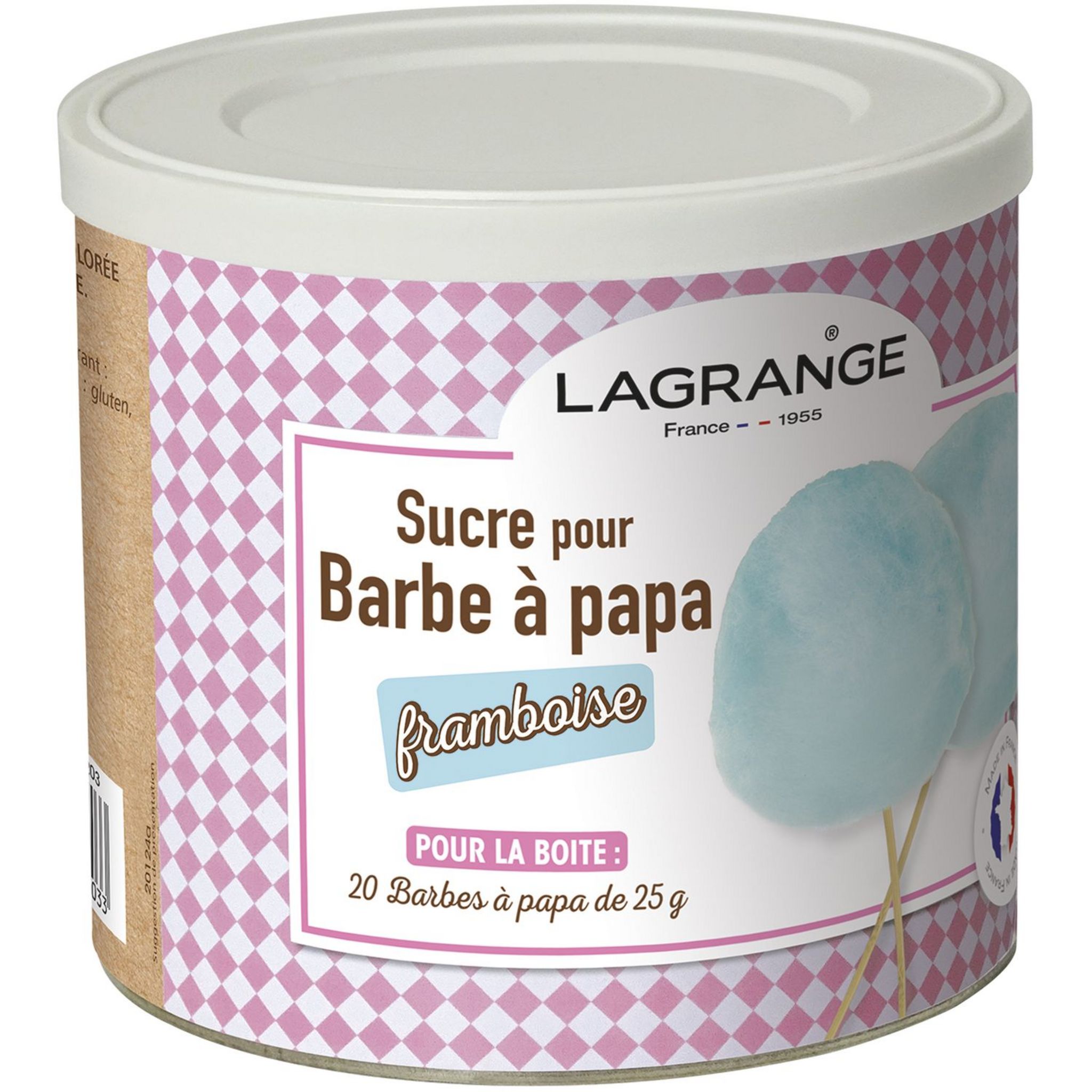 Voir la diapositive 3 : LAGRANGE Sucre pour Barbe à Papa  parfum Framboise - 380008