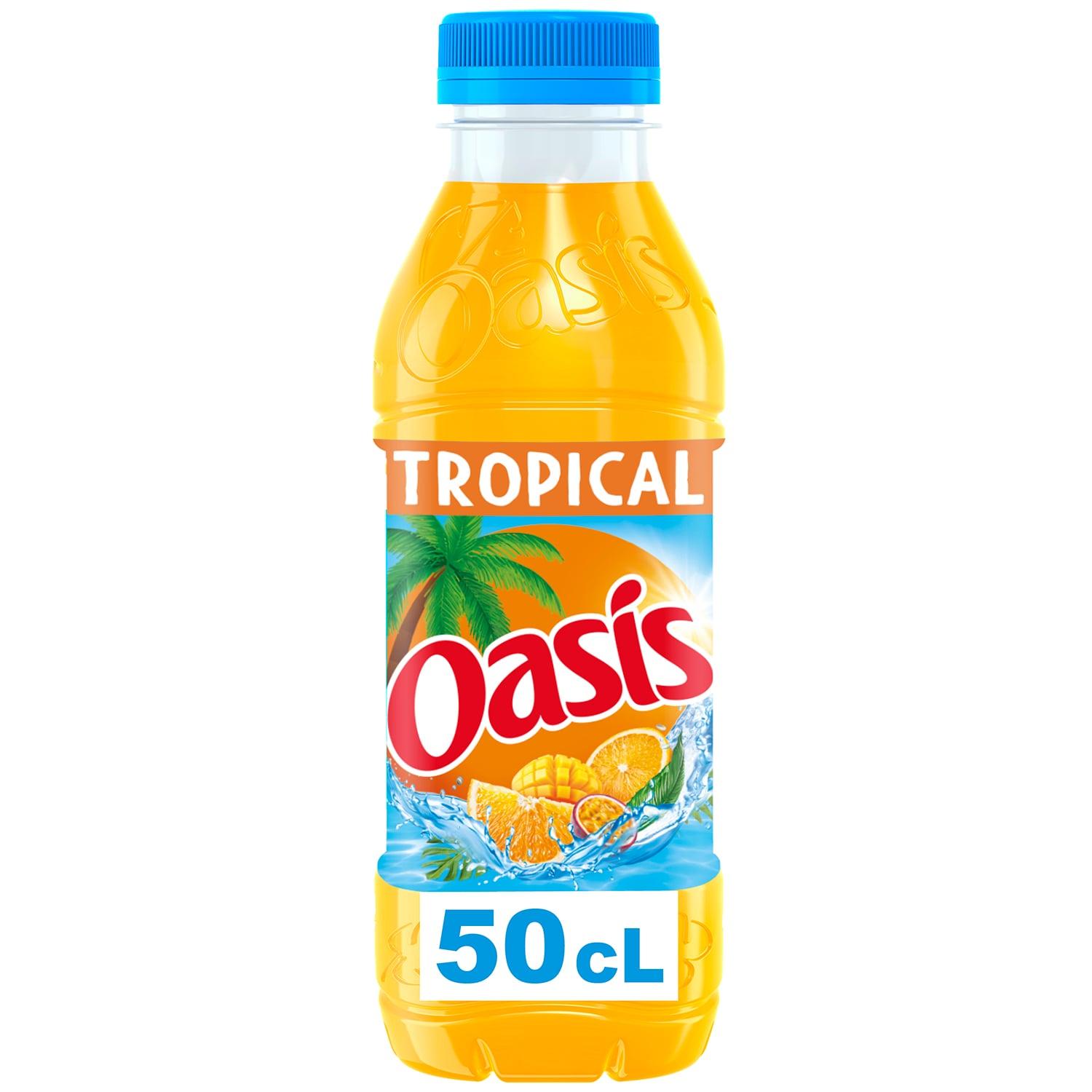 Voir la diapositive 2 : OASIS Boisson aux fruits saveur tropical 50cl