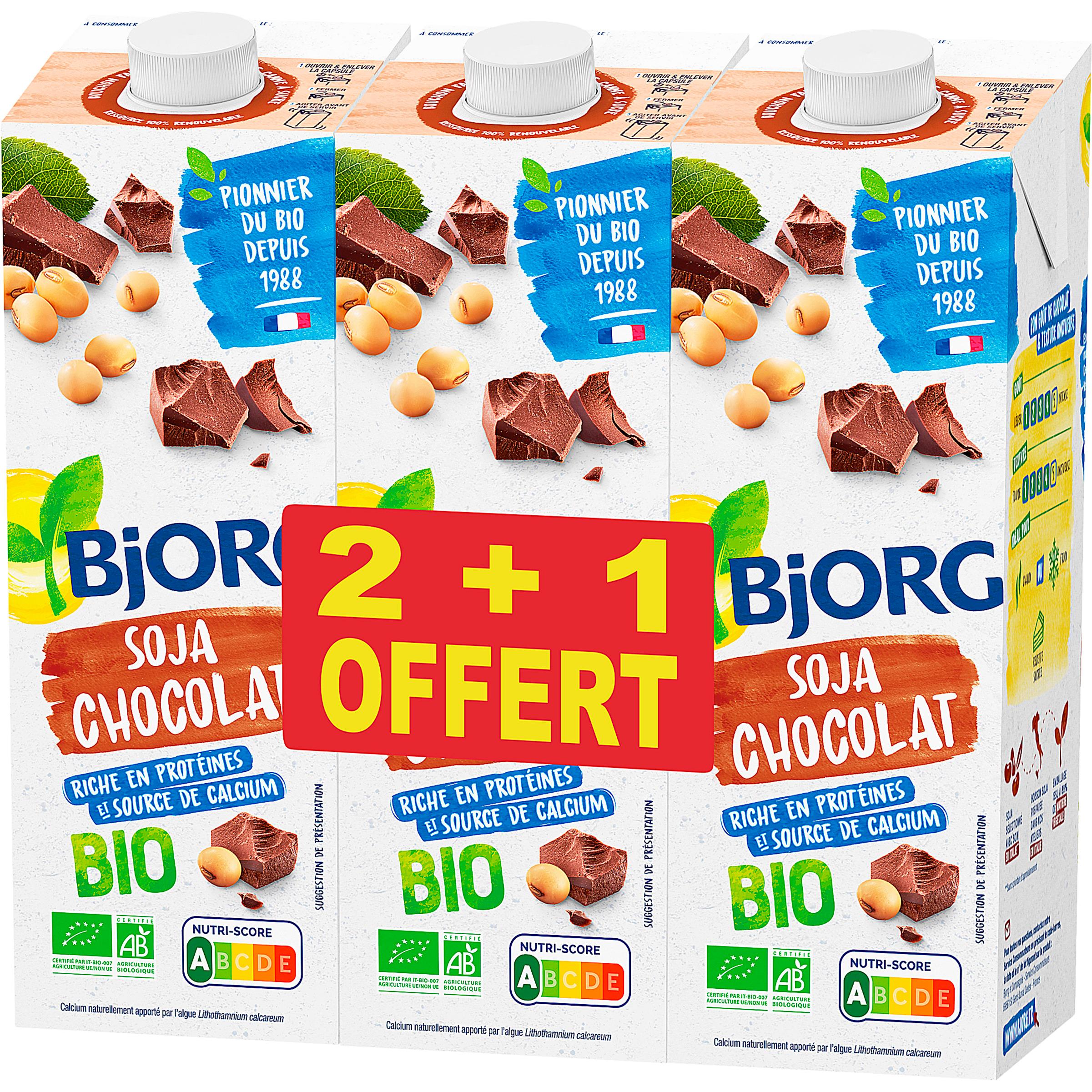 BJORG Soja chocolat calcium bio 1l
