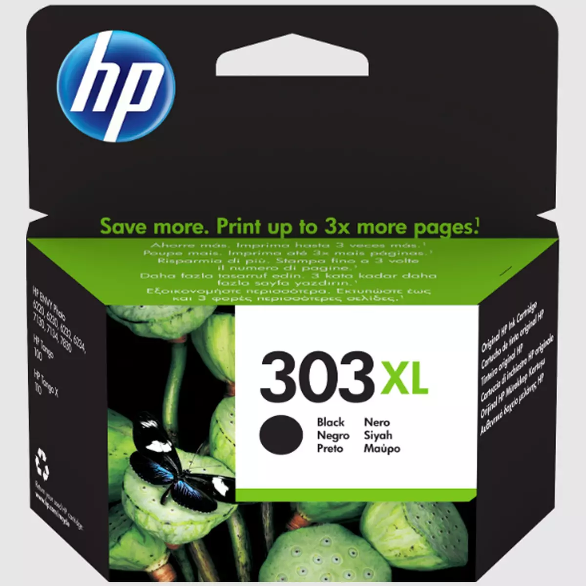 HP Cartouche d'encre noir 303XL grande capacité authentique, Rendement  élevé (XL), Encre à pigments, 12 ml, 600 pages, 1 pièce(s), Paquet unique  T6N04 - Cartouches d'Encre & Tonersfavorable à acheter dans notre