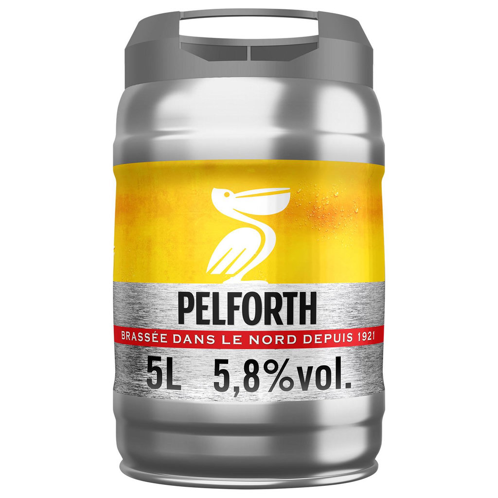 PELFORTH Bière blonde du Nord 5,8% fût pression 5l