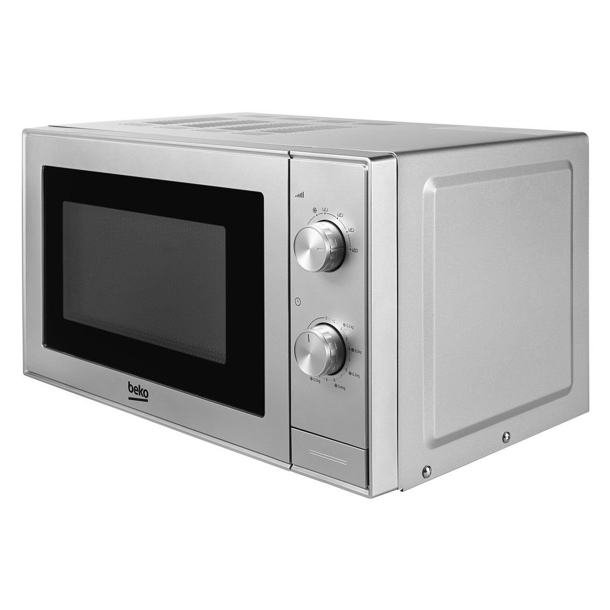 BEKO Micro-ondes monofonction MOC20100S - 700 W - Capacité 20 L - Argent