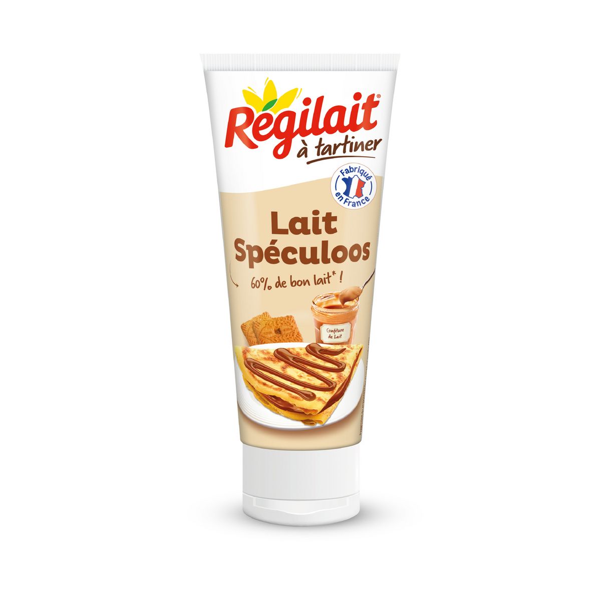 REGILAIT Pâte lait spéculos à tartiner en tube 300g