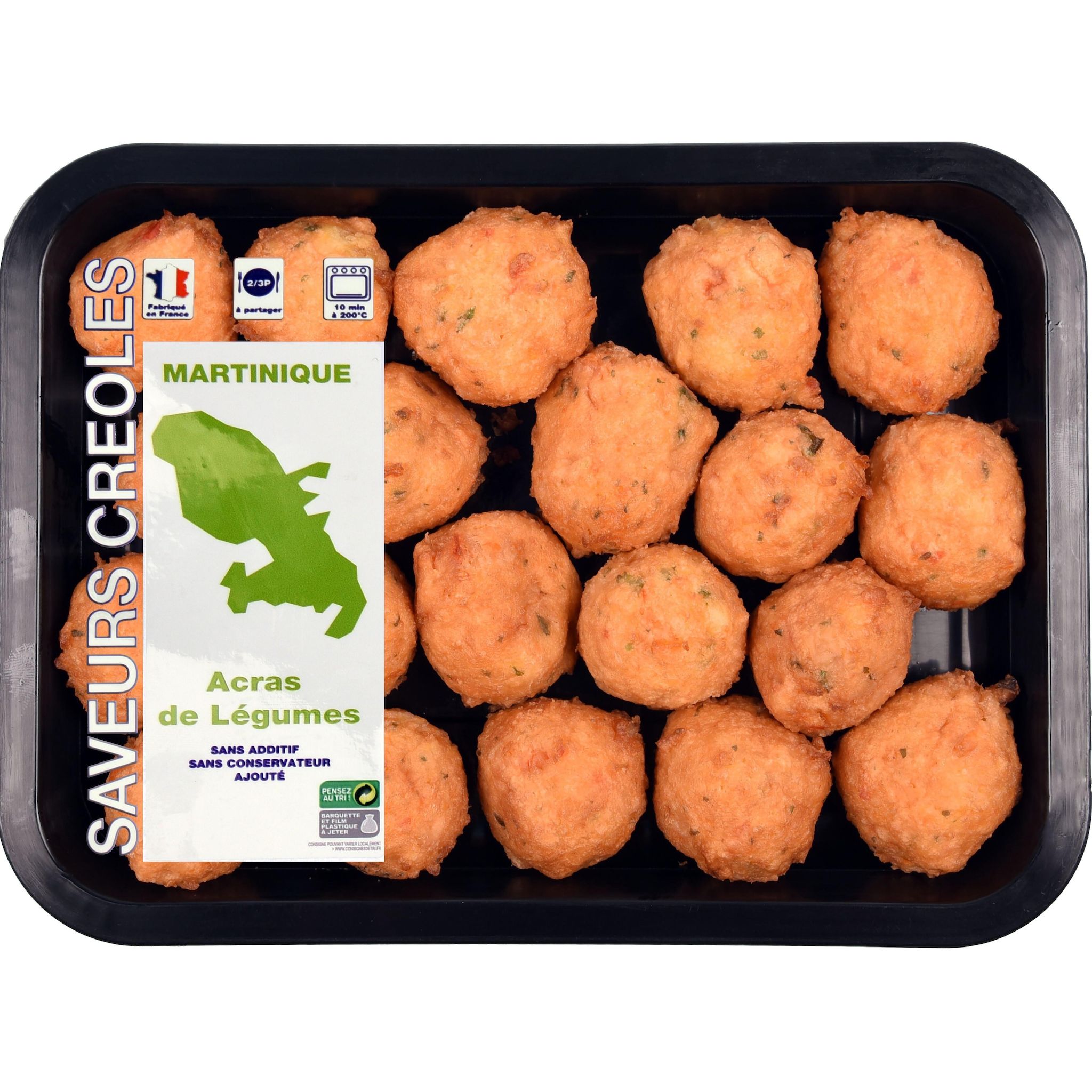 SAVEURS CREOLES Acras de légumes 200g