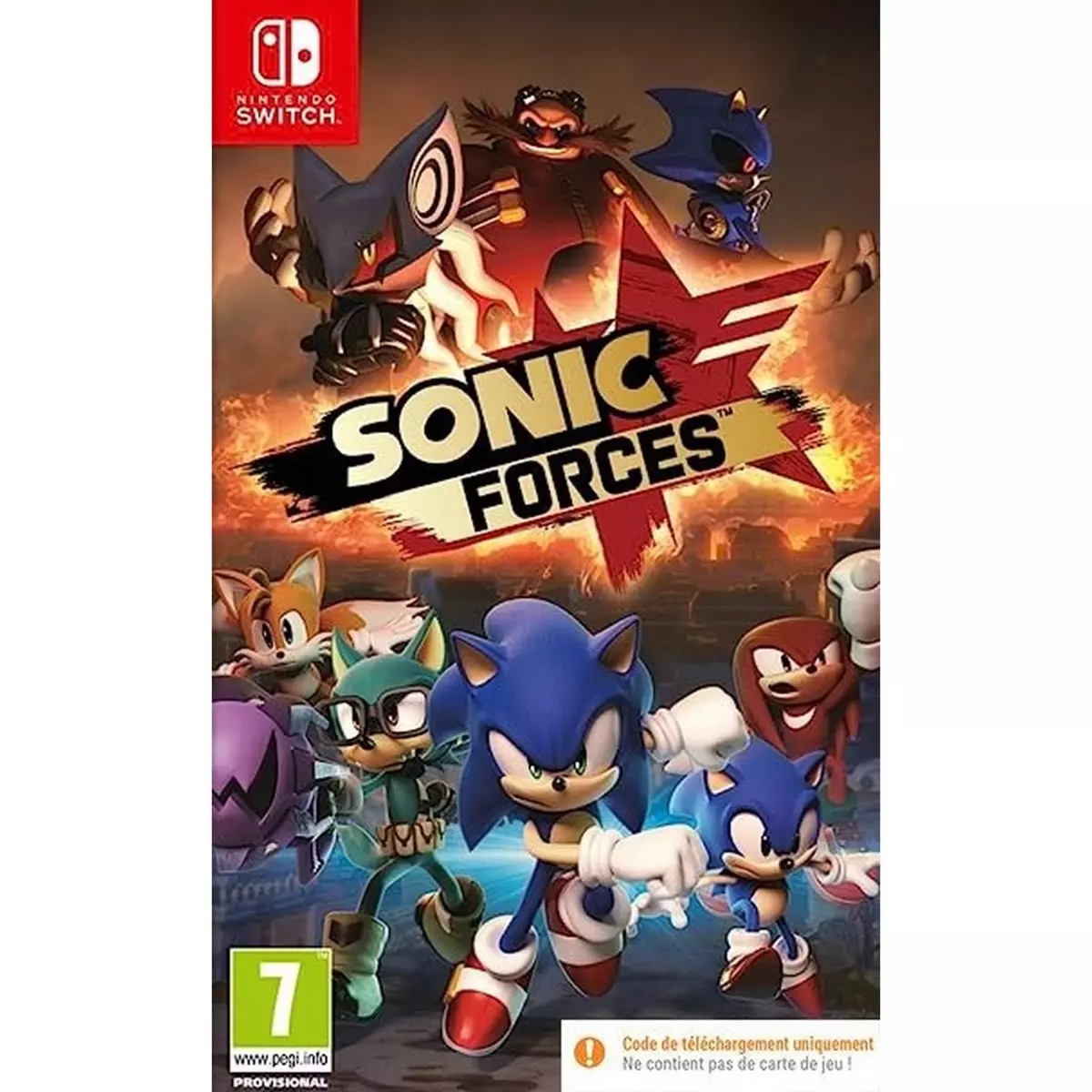 Sonic Forces Nintendo Switch - Code de Téléchargement