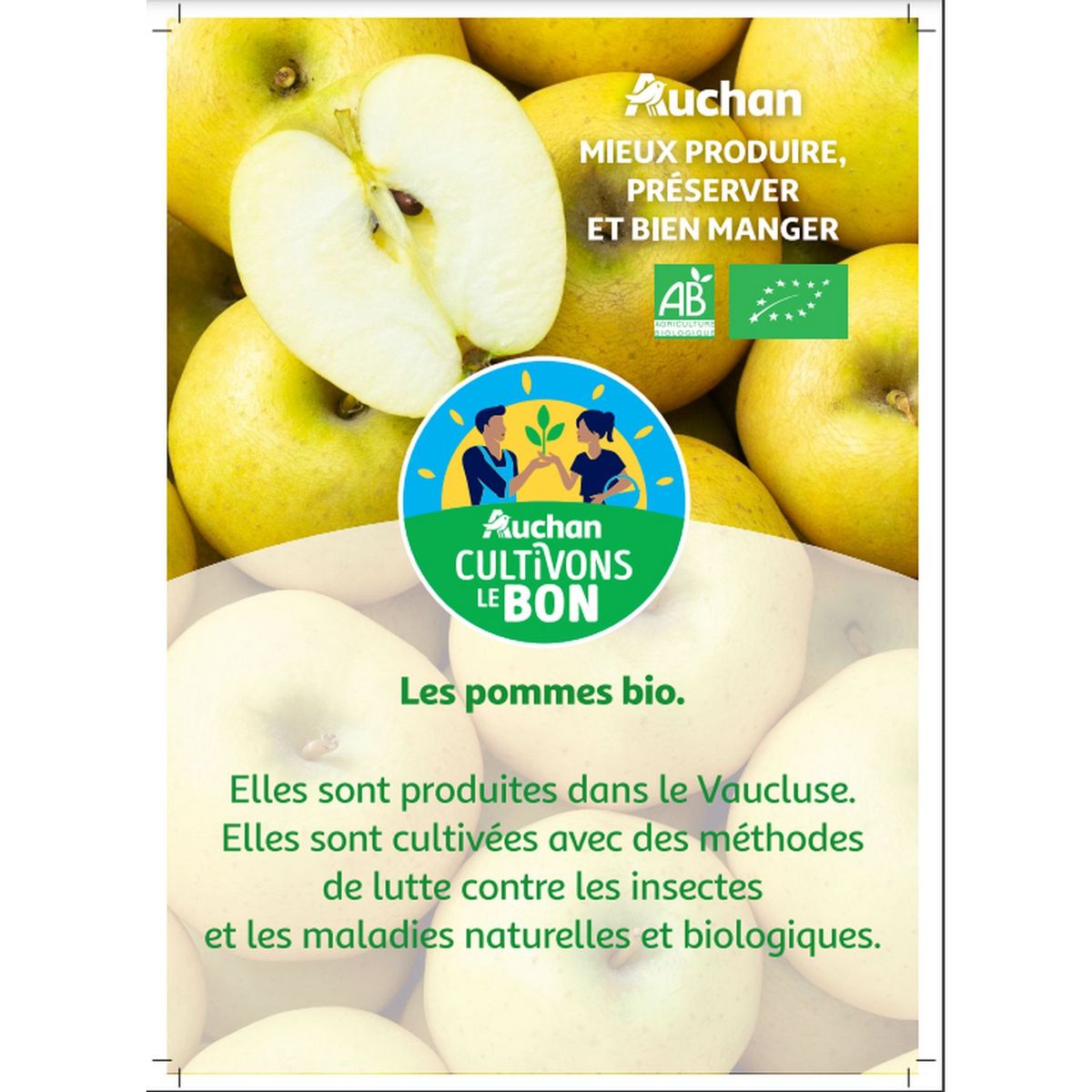 CULTIVONS LE BON Pommes rustiques bio 1kg