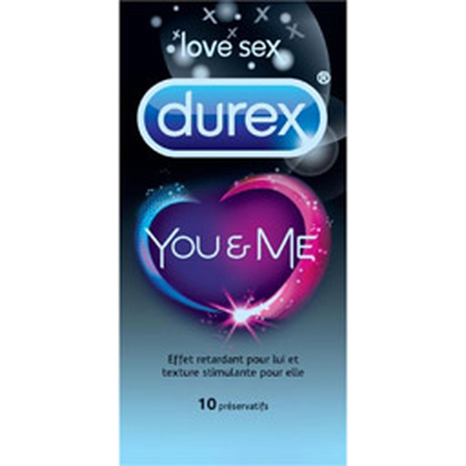 Voir la diapositive 2 : DUREX Love sex préservatifs you & me 10 pièces