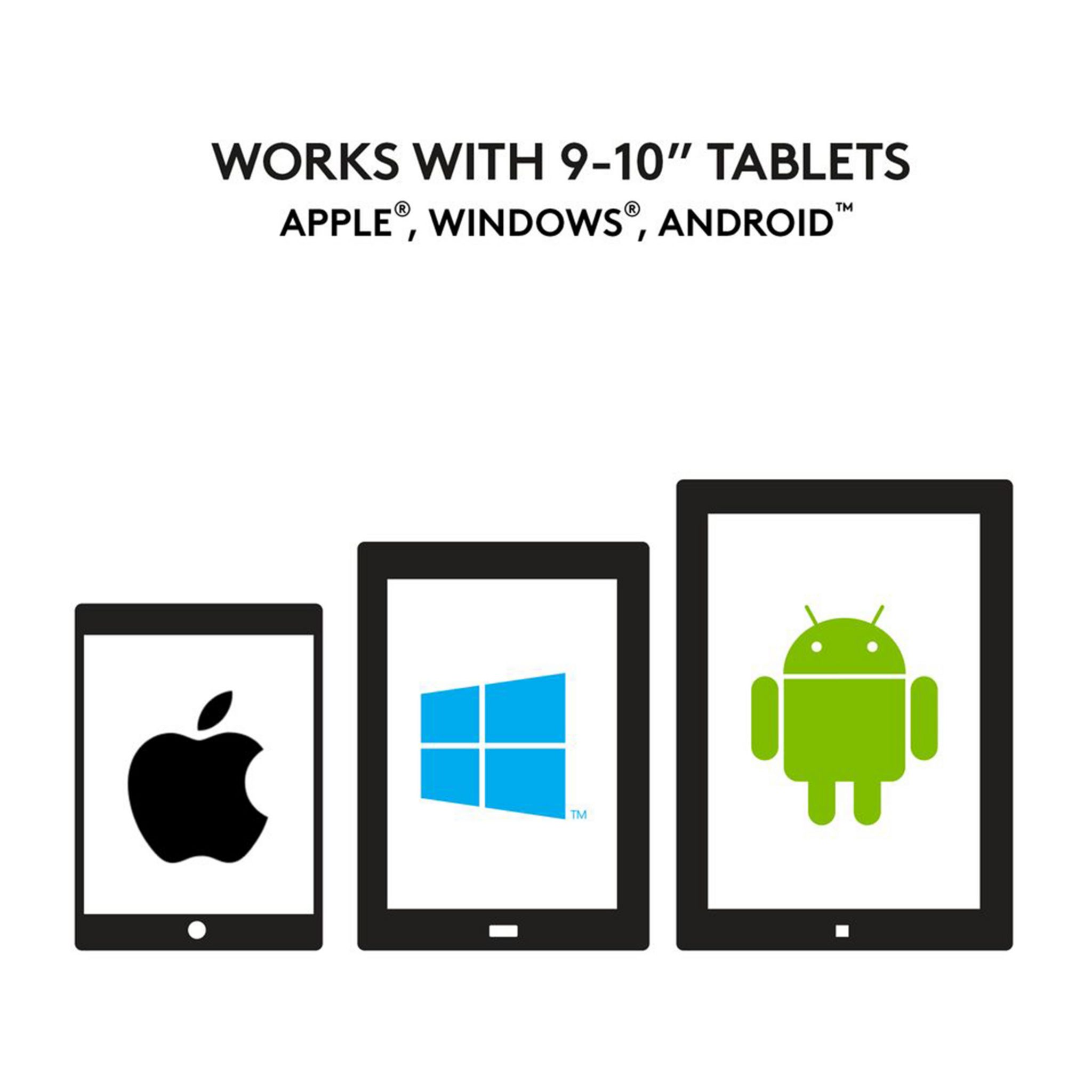 Voir la diapositive 8 : LOGITECH Étui Clavier Universal Folio pour tablettes 9 à 10 pouces