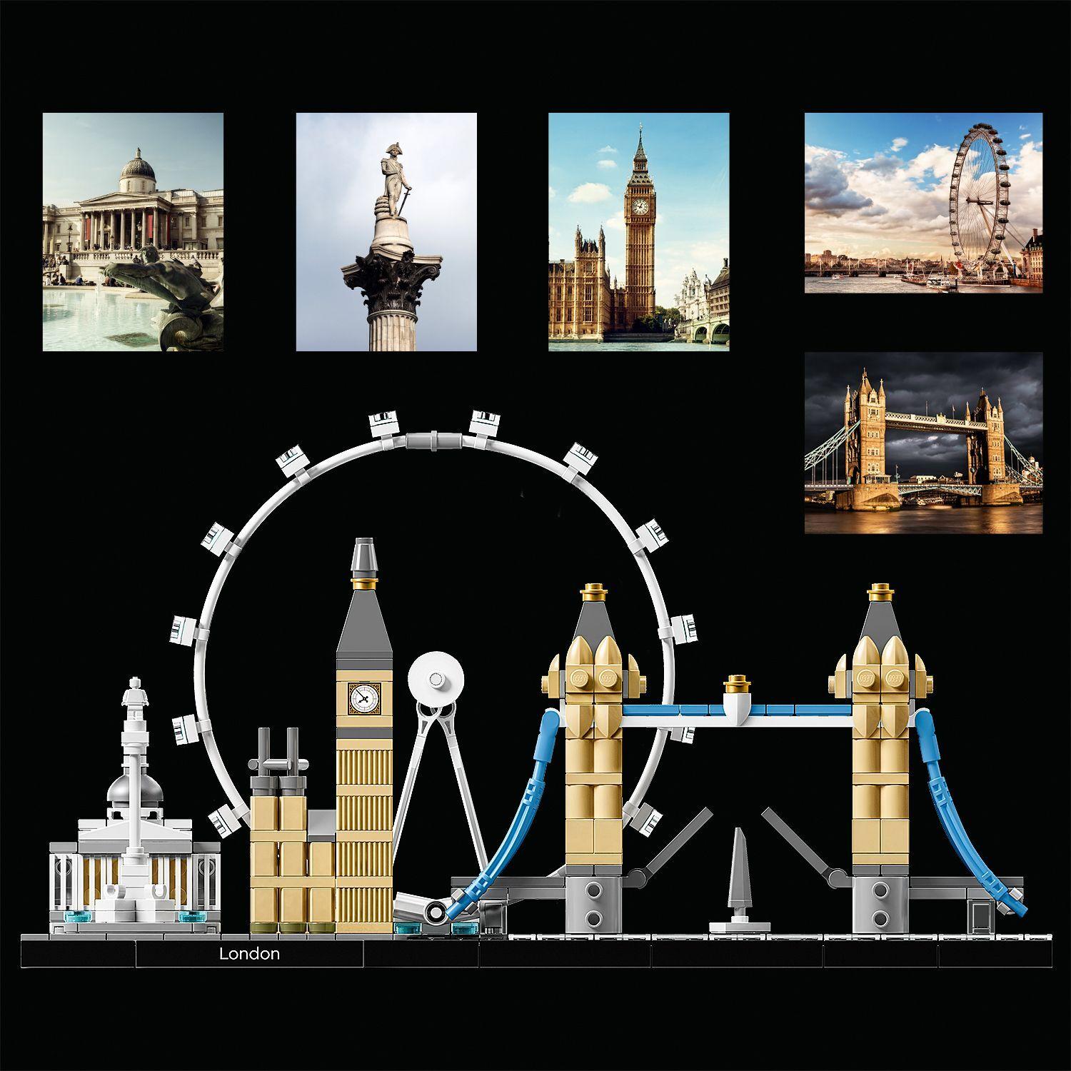 Voir la diapositive 4 : LEGO Architecture 21034 Londres, Ensemble de Construction pour Adultes