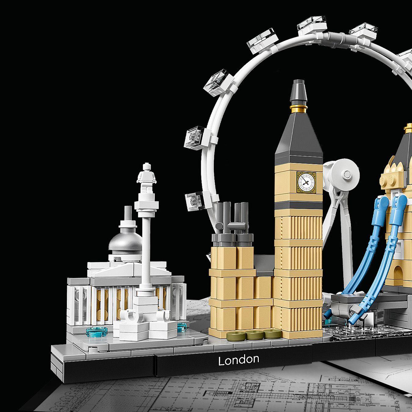 Voir la diapositive 5 : LEGO Architecture 21034 Londres, Ensemble de Construction pour Adultes