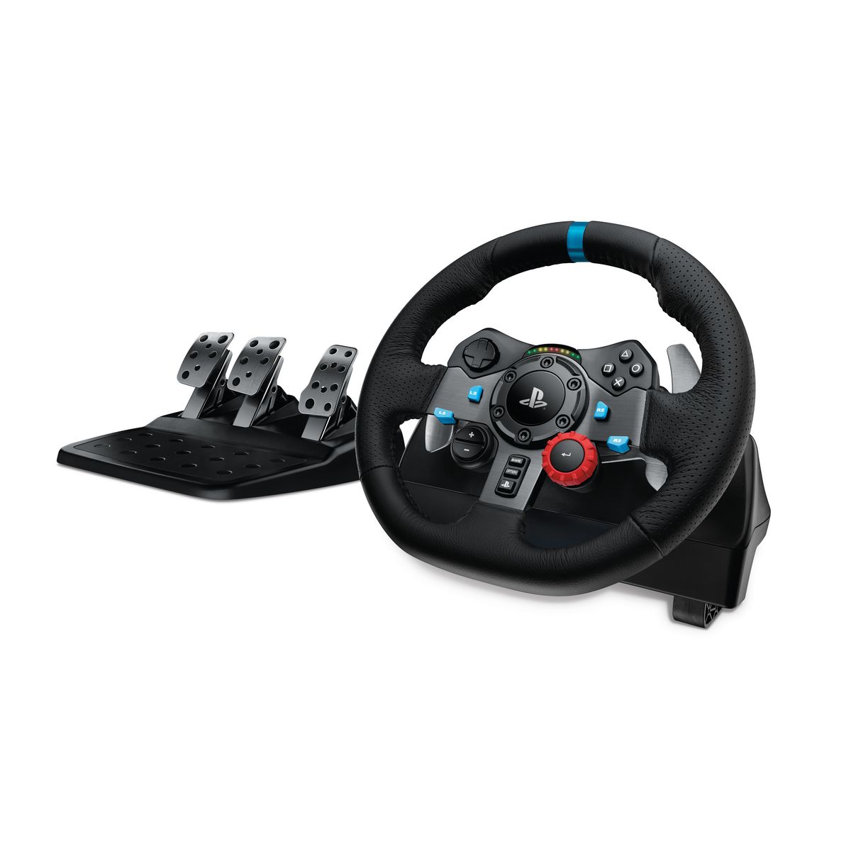 LOGITECH Volant de Course avec Pédales G29 DRIVING FORCE pour PS5, PS4, PC, Mac