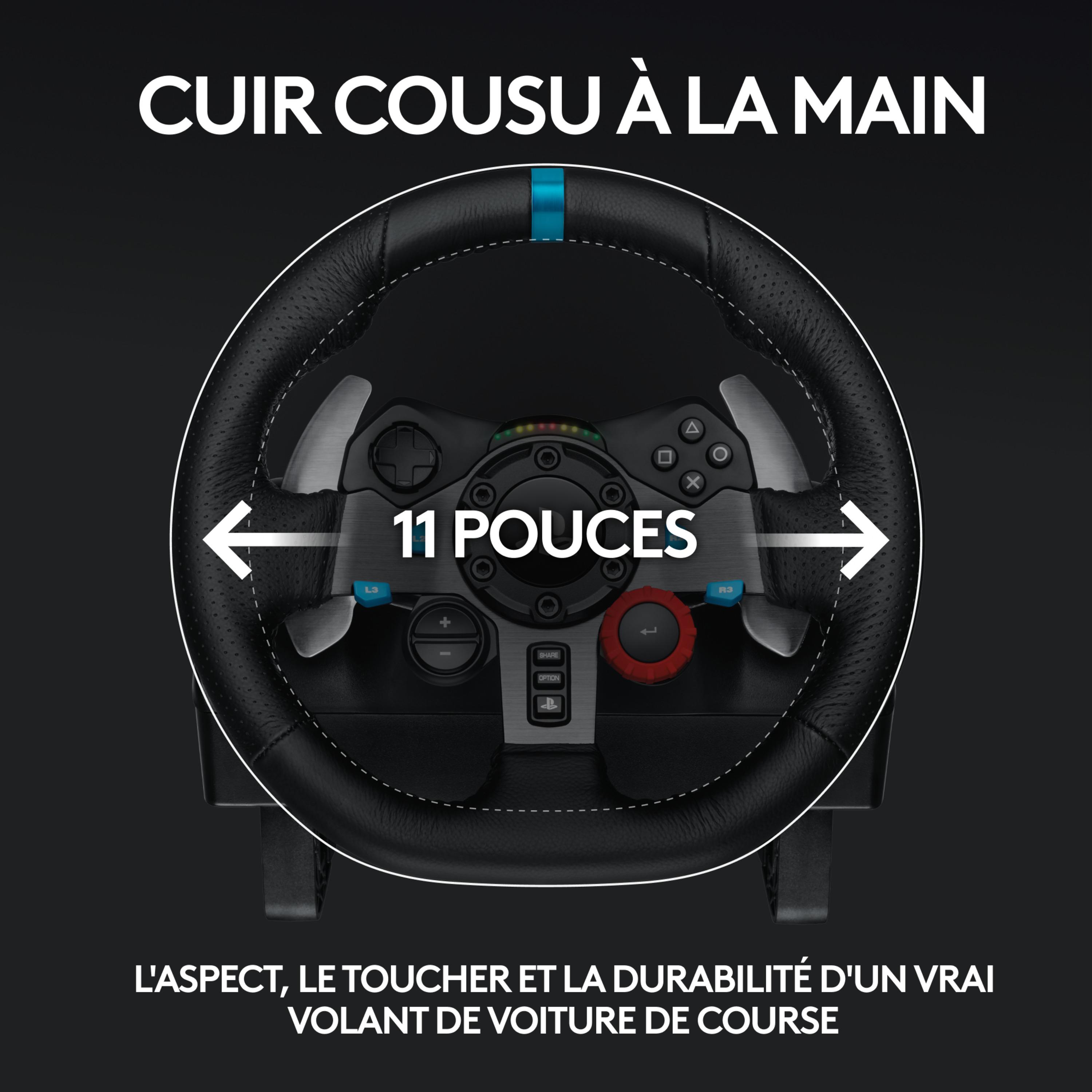 Voir la diapositive 5 : LOGITECH Volant de Course avec Pédales G29 DRIVING FORCE pour PS5, PS4, PC, Mac