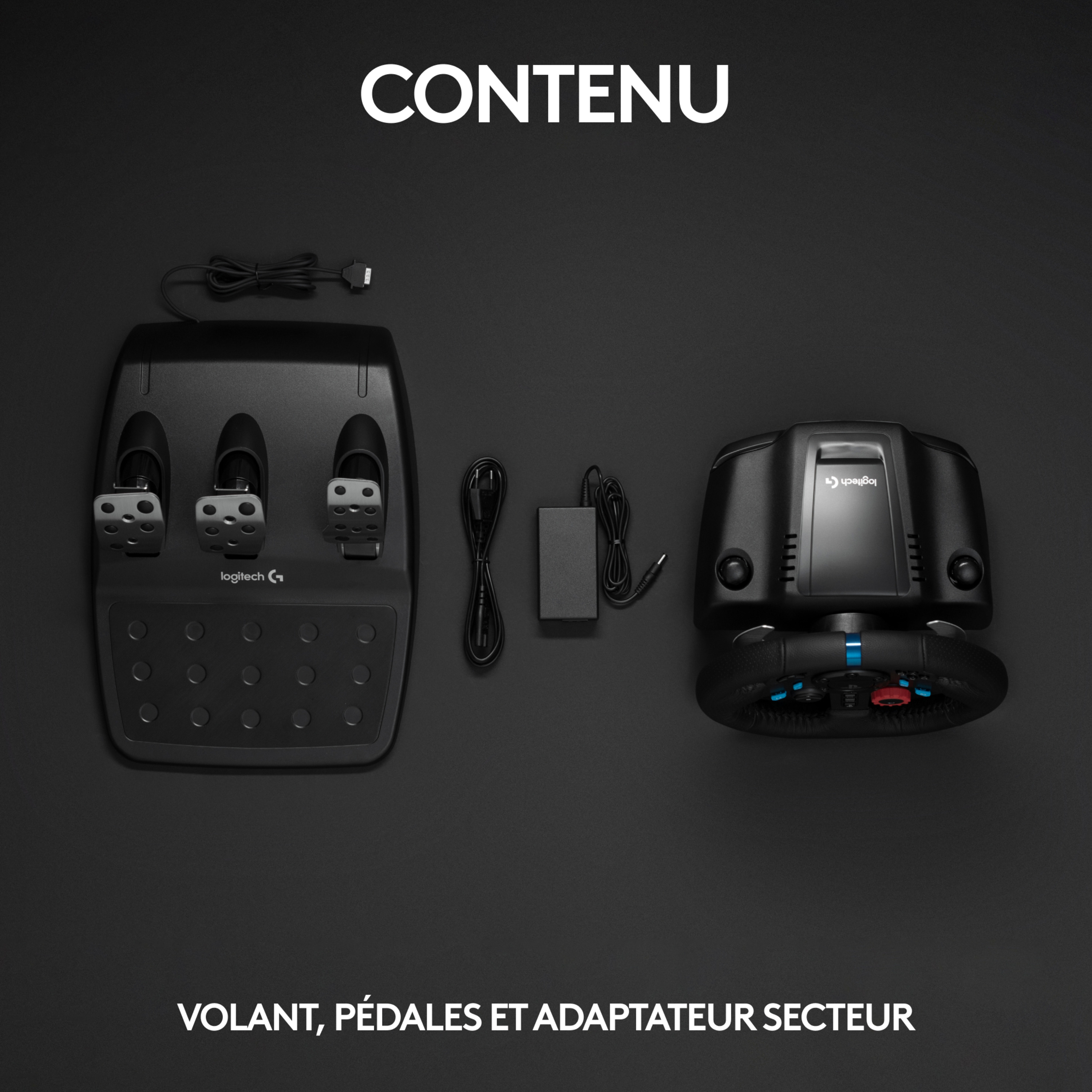 Voir la diapositive 9 : LOGITECH Volant de Course avec Pédales G29 DRIVING FORCE pour PS5, PS4, PC, Mac