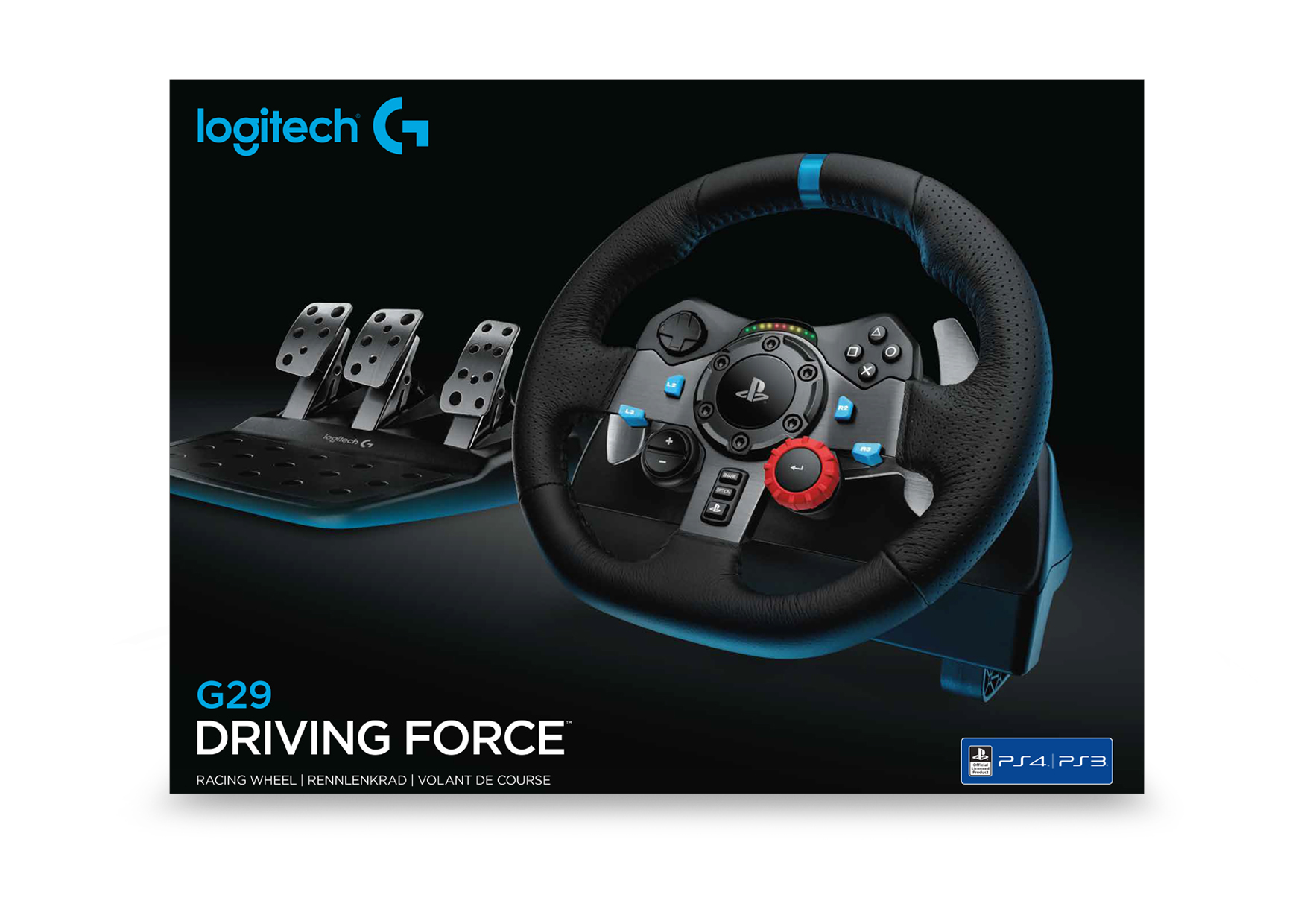 Voir la diapositive 11 : LOGITECH Volant de Course avec Pédales G29 DRIVING FORCE pour PS5, PS4, PC, Mac