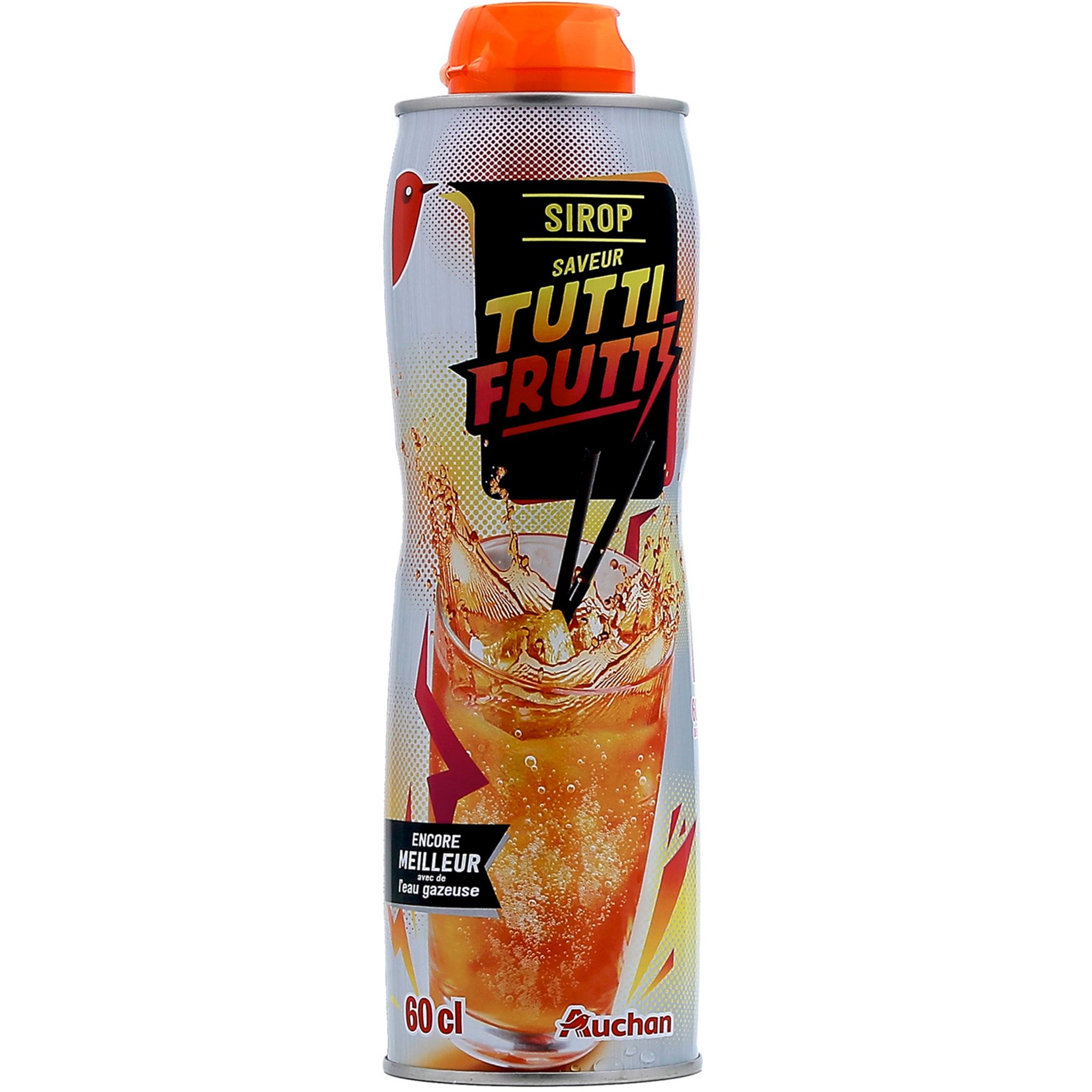 AUCHAN Sirop tutti frutti 60cl