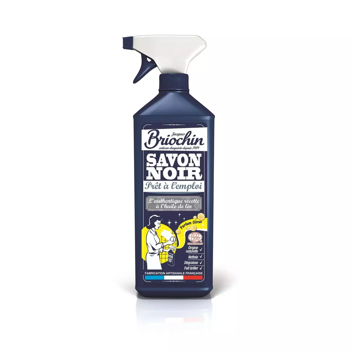 BRIOCHIN Spray savon noir écologique au citron 750ml