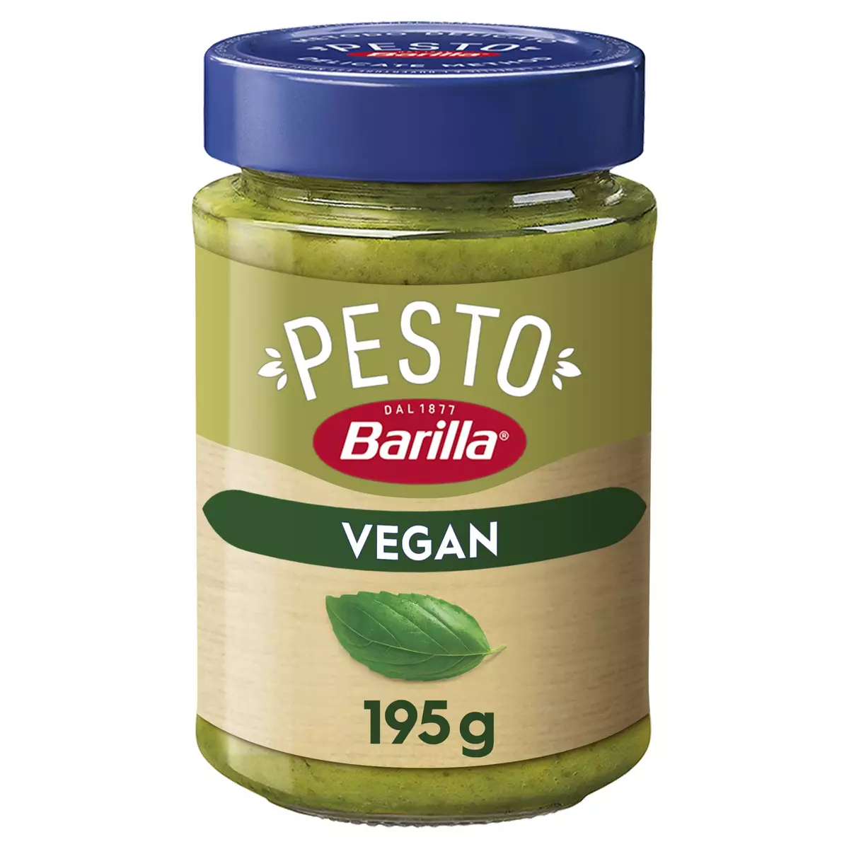 BARILLA Sauce pesto vegan au basilic en bocal 195g