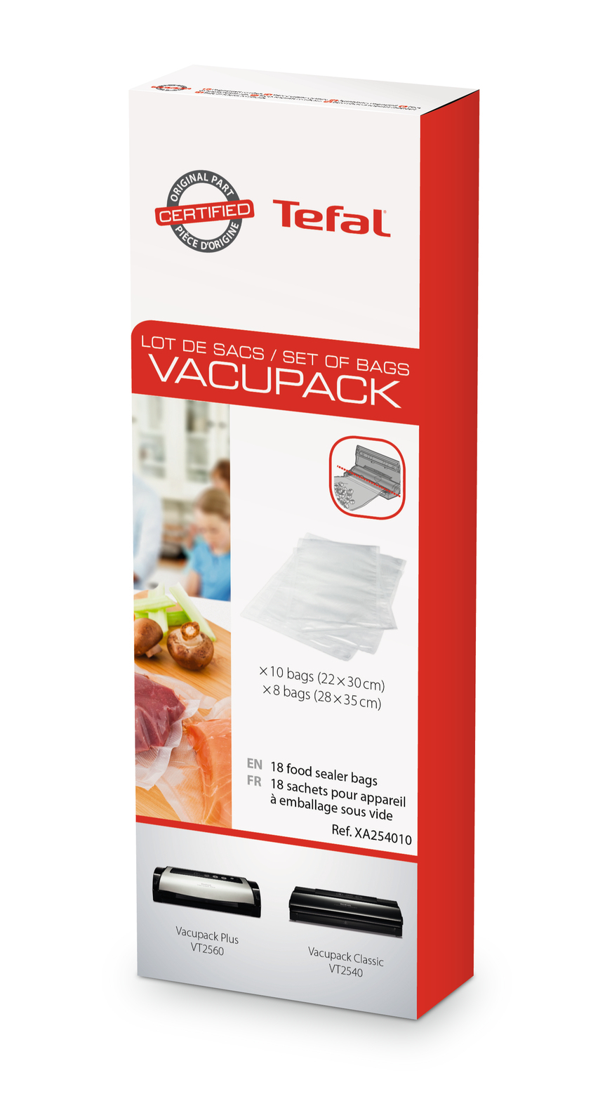 Voir la diapositive 4 : TEFAL Sac sous vide vacupack  - XA254010