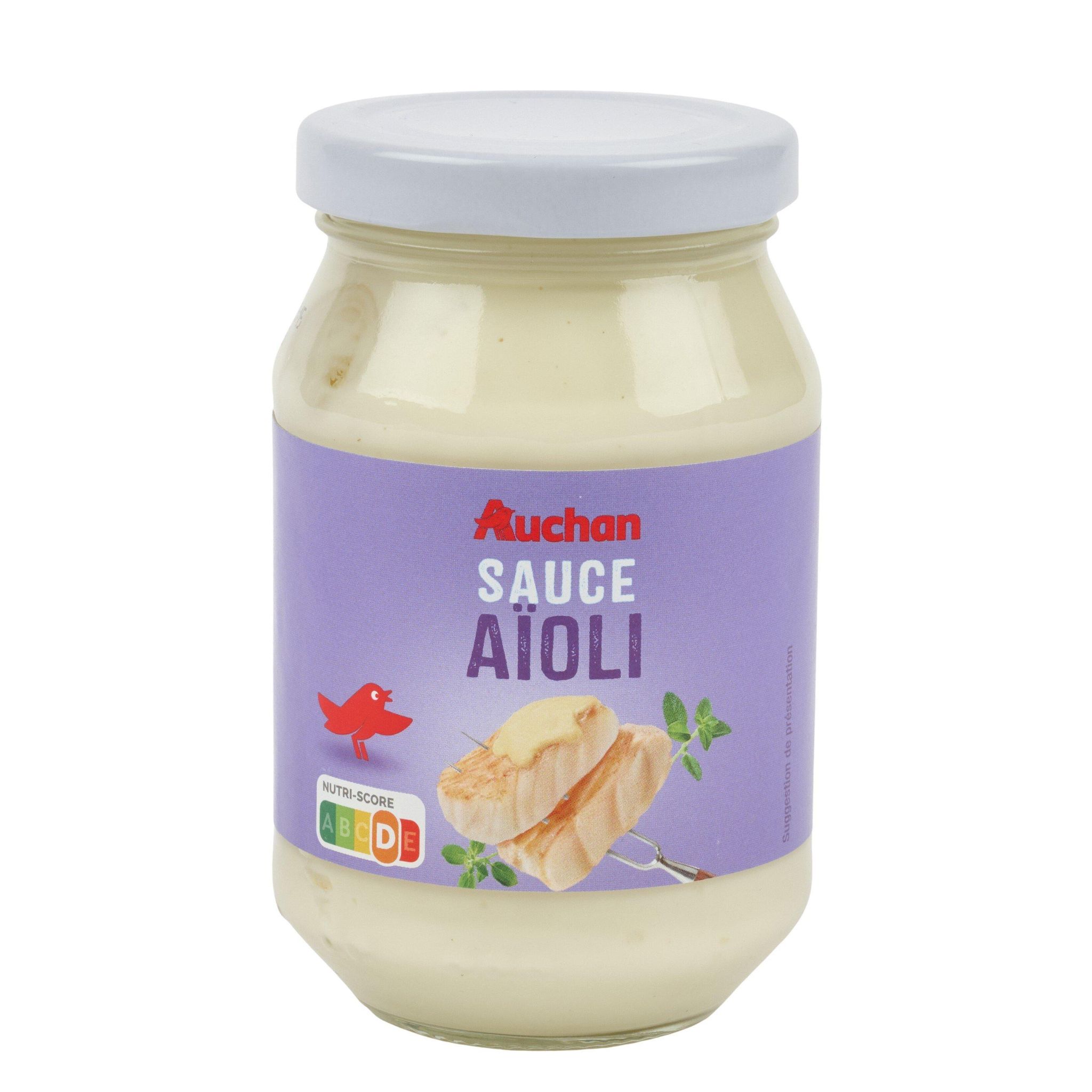 Voir la diapositive 2 : AUCHAN Sauce aïoli 245g