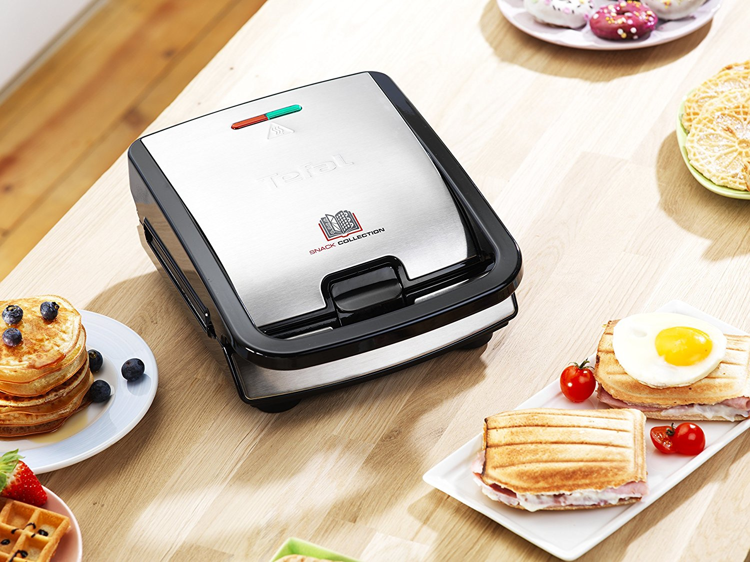 Voir la diapositive 6 : TEFAL Coffret 2 plaques bagels + 1 livre de recettes