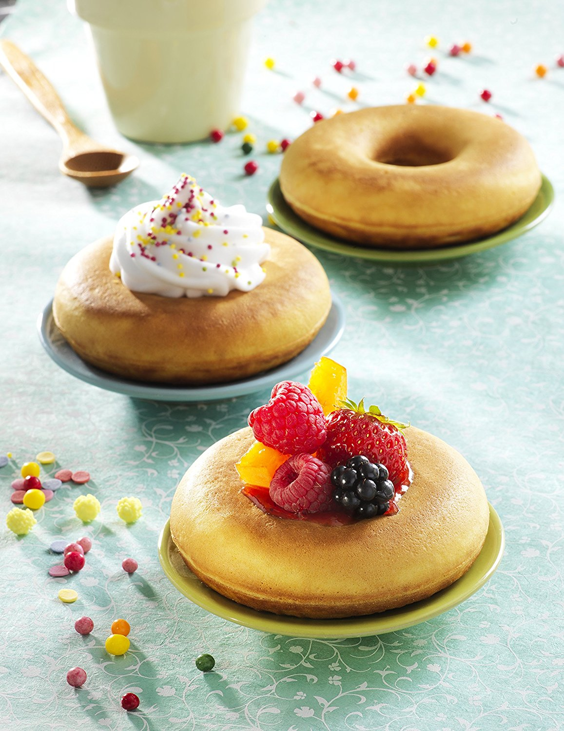 Voir la diapositive 7 : TEFAL Coffret 2 plaques bagels + 1 livre de recettes