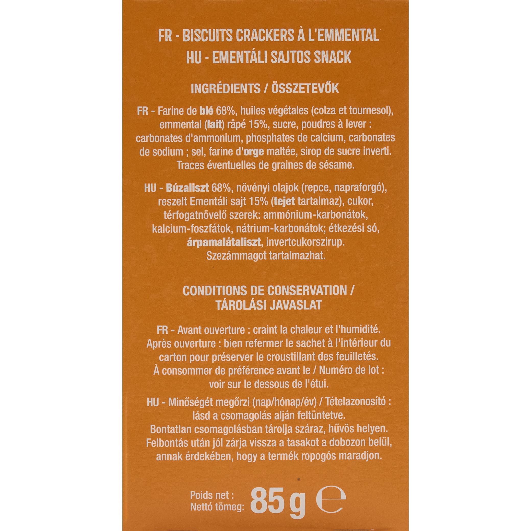 Voir la diapositive 3 : AUCHAN Feuilletés à l'emmental 85g
