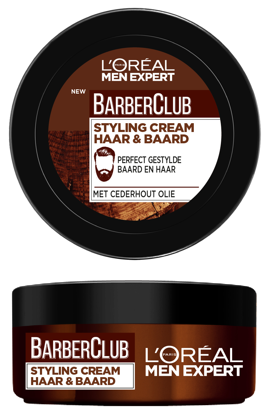 Voir la diapositive 3 : L'OREAL Barber Club crème coiffante cheveux & barbe 75ml