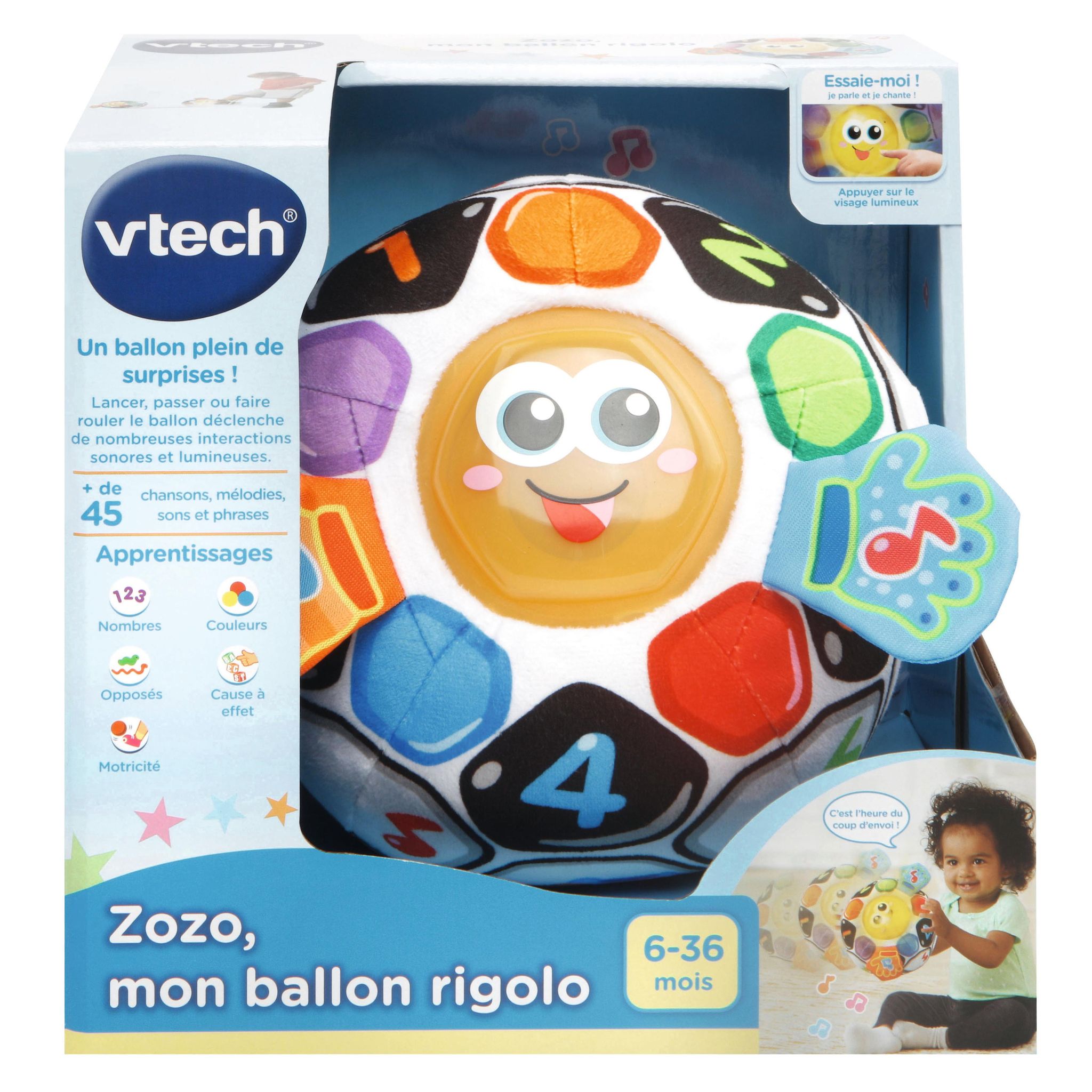Voir la diapositive 4 : VTECH Zozo mon ballon rigolo