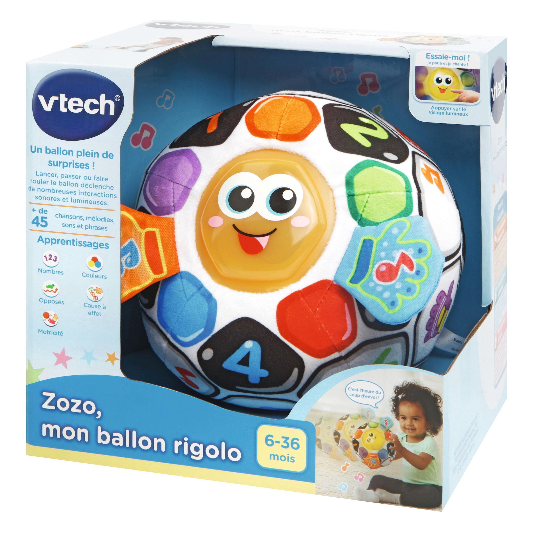 Voir la diapositive 5 : VTECH Zozo mon ballon rigolo
