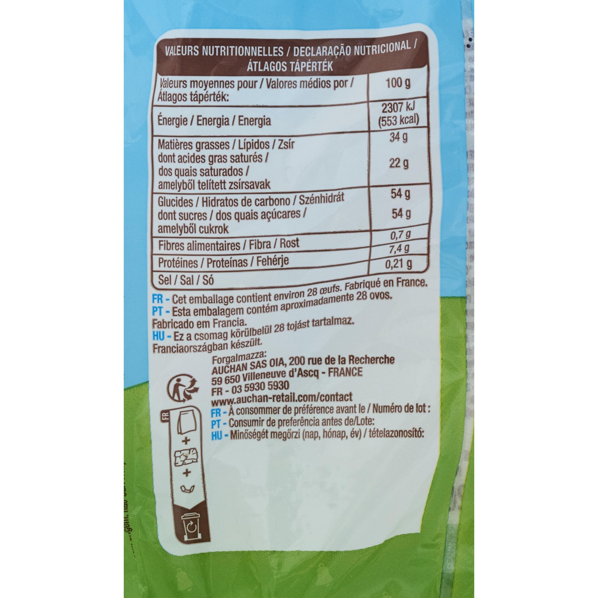 Voir la diapositive 6 : VENDOME Oeufs chocolat au lait et sucre pétillant 220g