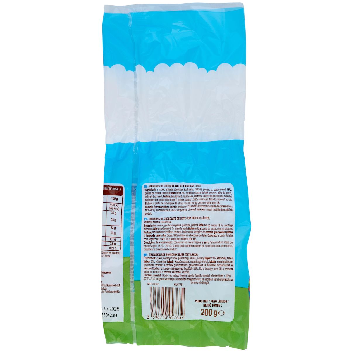 VENDOME Oeufs choco lait fourrage lait 200g