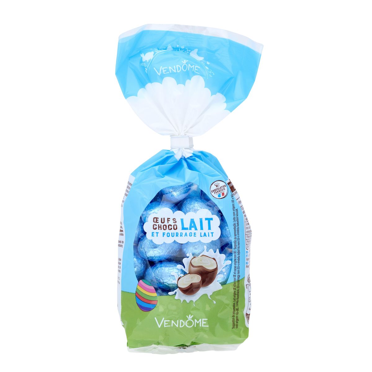 VENDOME Oeufs choco lait fourrage lait 200g