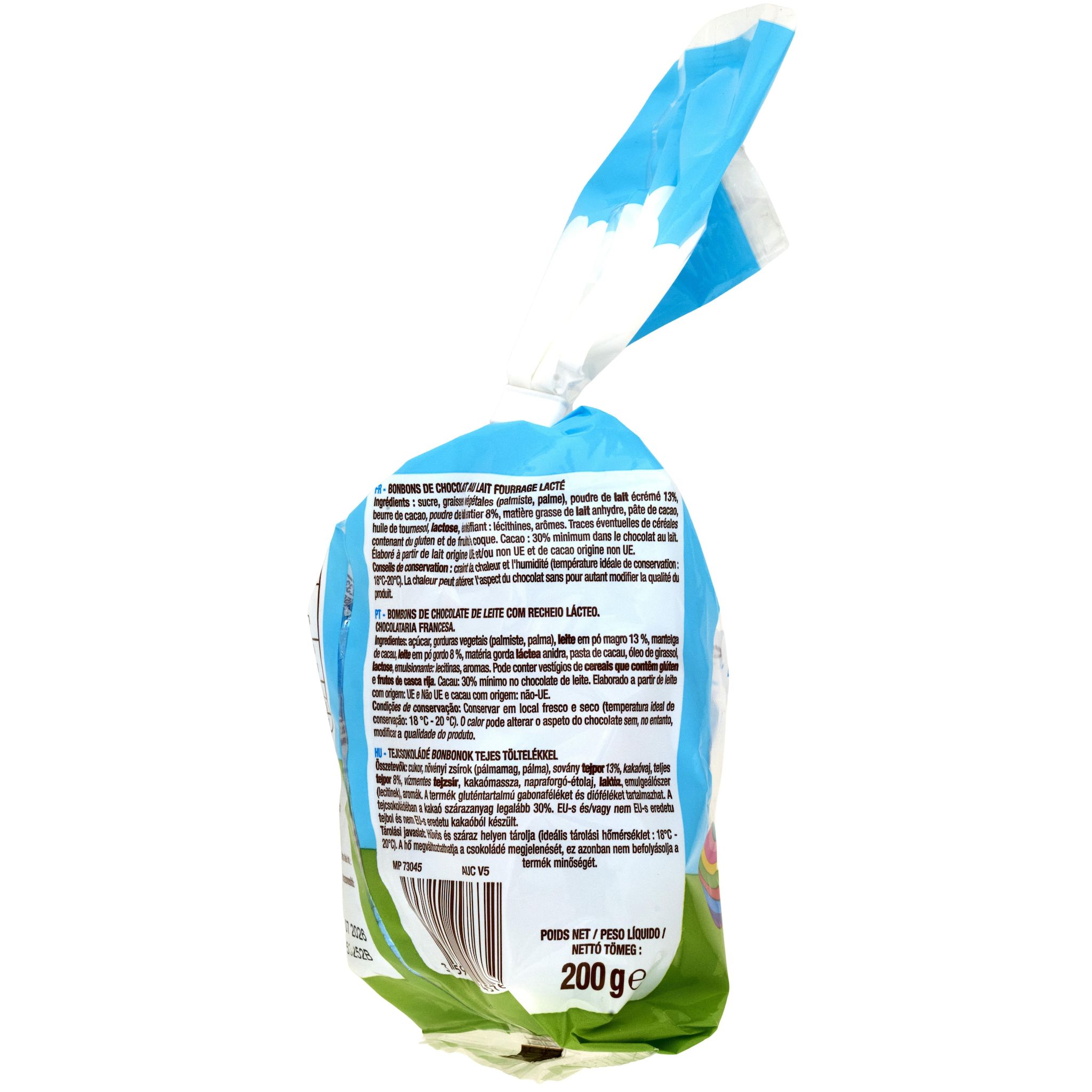 Voir la diapositive 6 : VENDOME Oeufs choco lait fourrage lait 200g