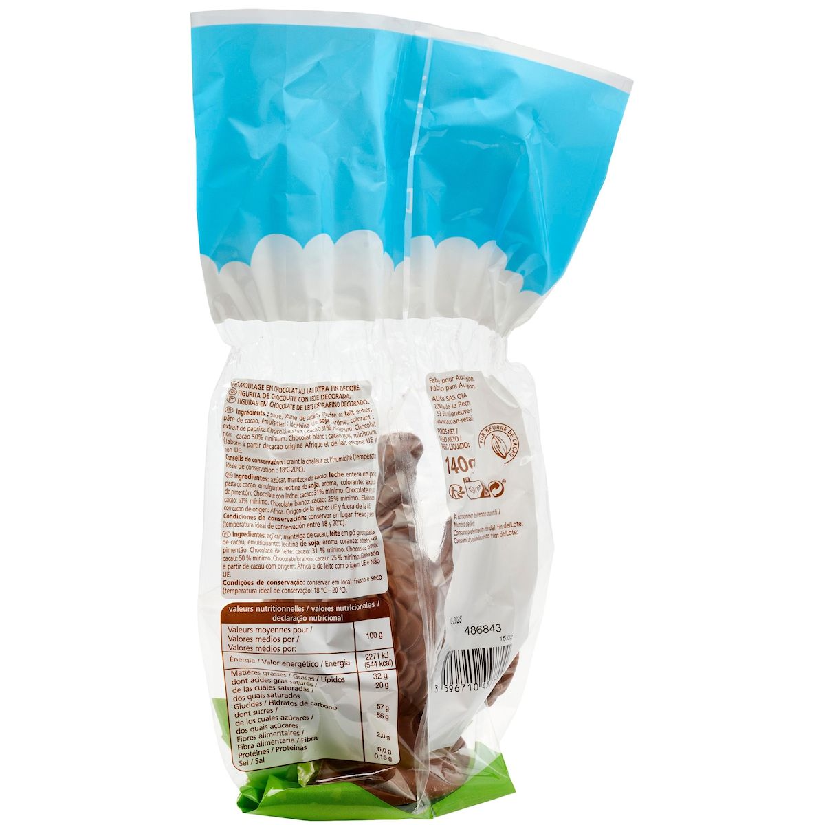 VENDOME Moulage poisson décoré au chocolat au lait 140g