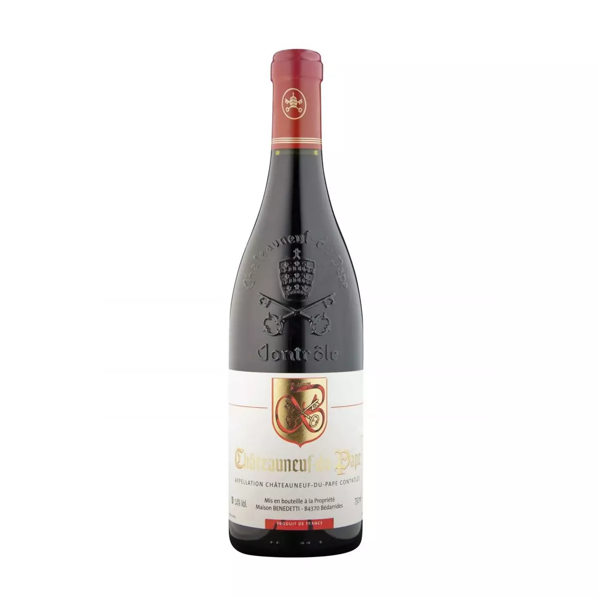 Vin rouge AOP Châteauneuf-du-Pape Maison Benedetti bio 2017 75cl