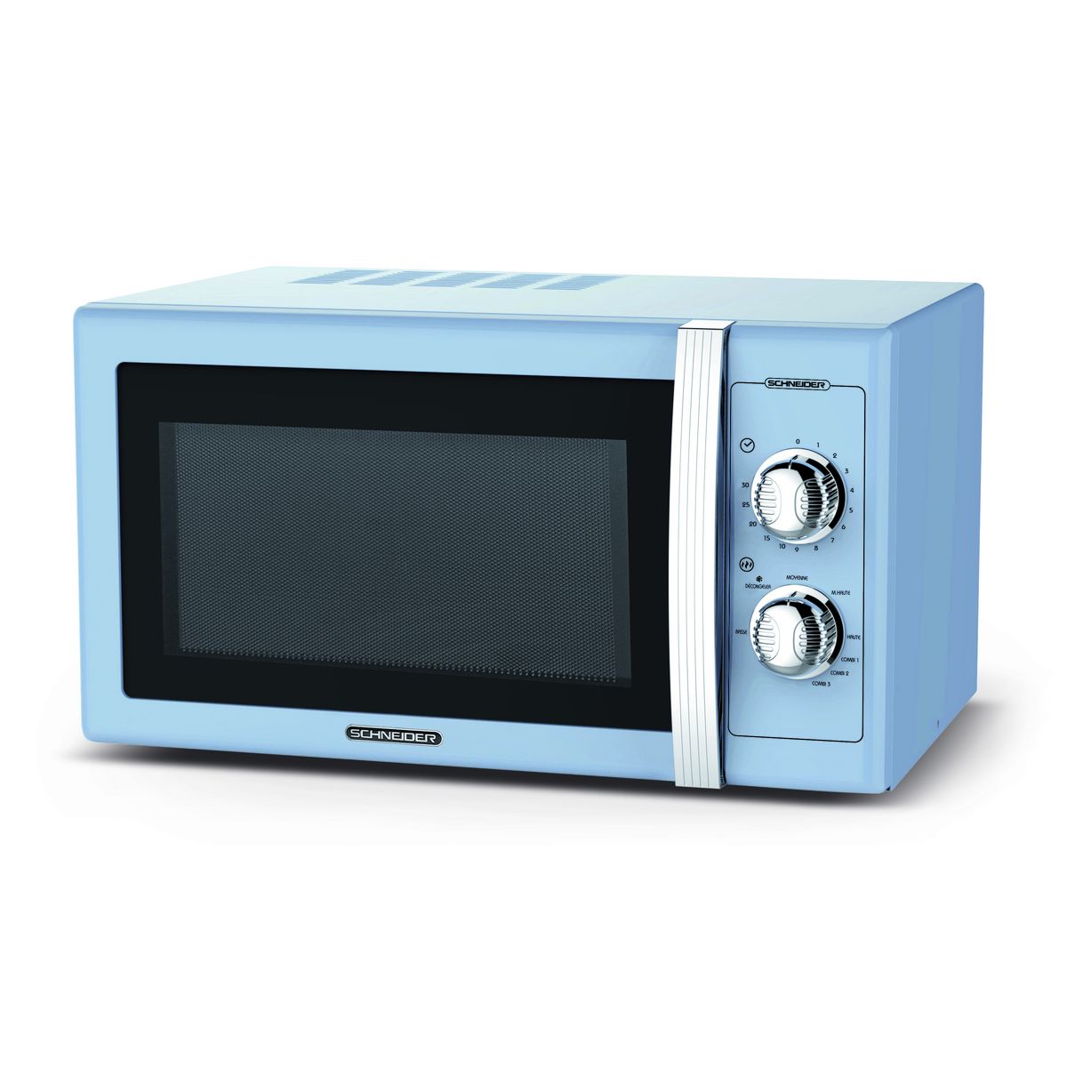 SCHNEIDER Micro-ondes grill SMW25VMBL - 900 W - Capacité 25 L - Bleu