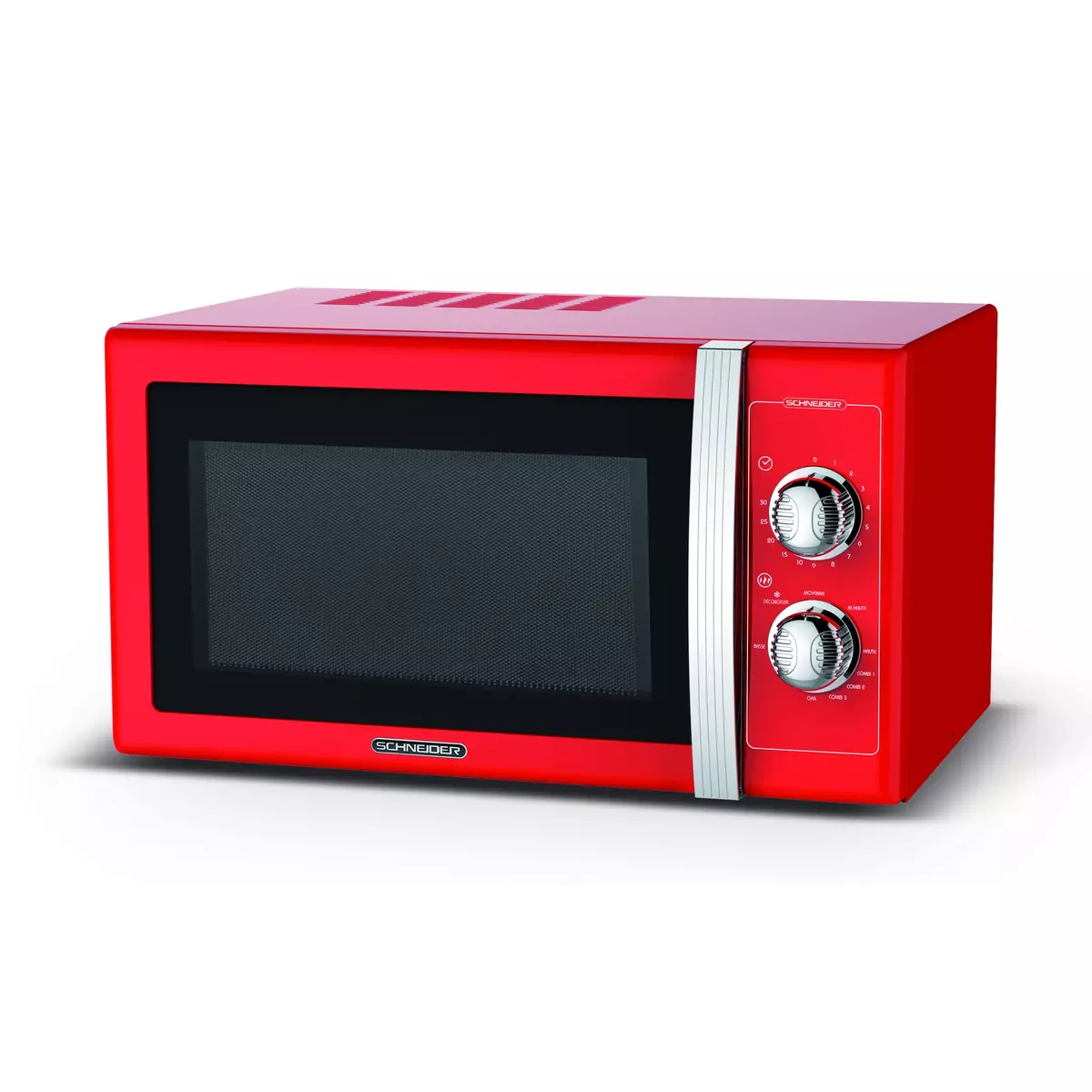 SCHNEIDER Micro-ondes grill SMW25VMR - 900 W - Capacité 25 L - Rouge
