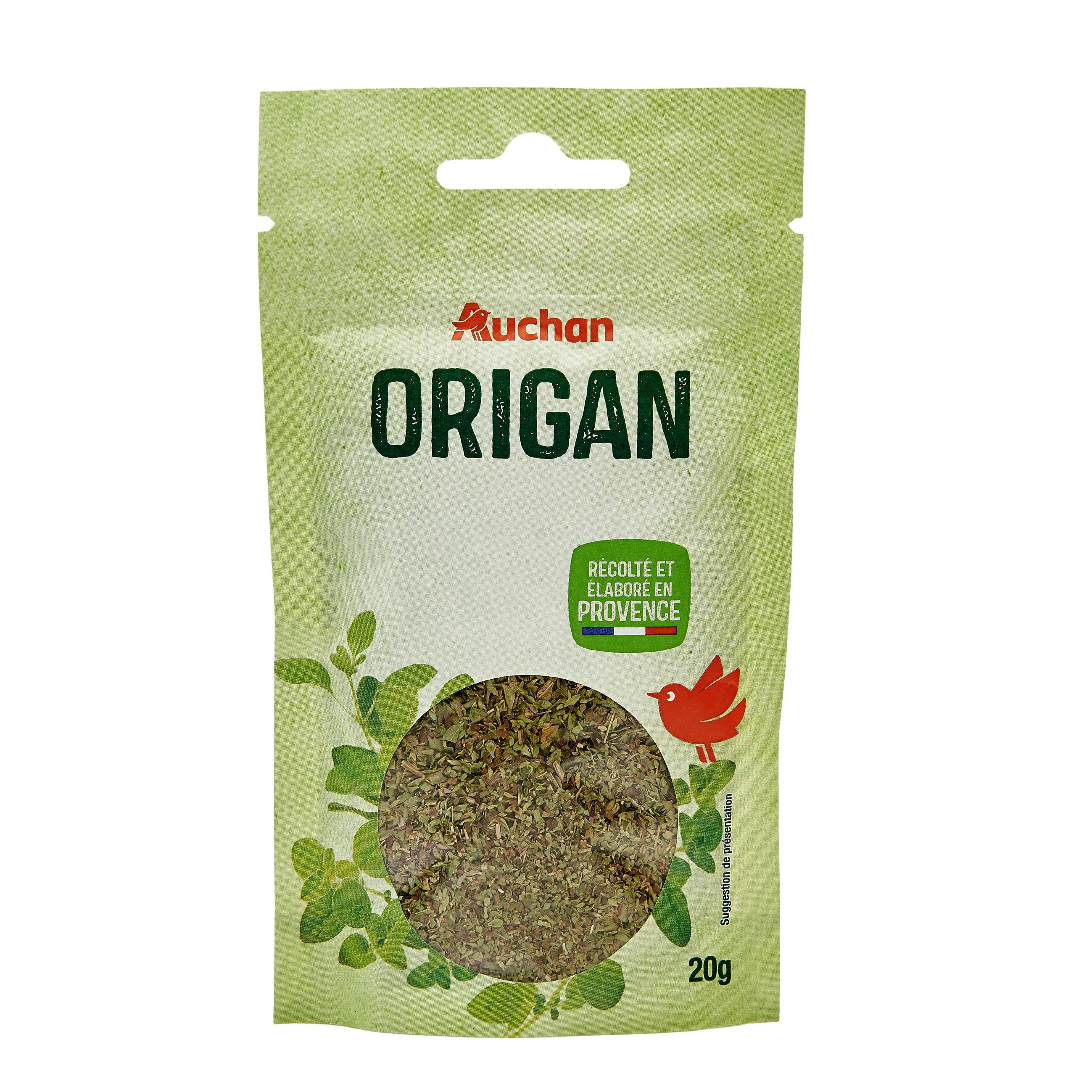Voir la diapositive 2 : AUCHAN Origan en sachet 20g