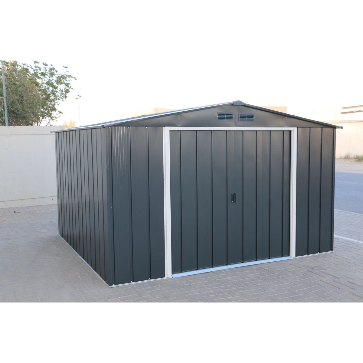 DURAMAX Abri de jardin métal - 9,11m² - PONCE