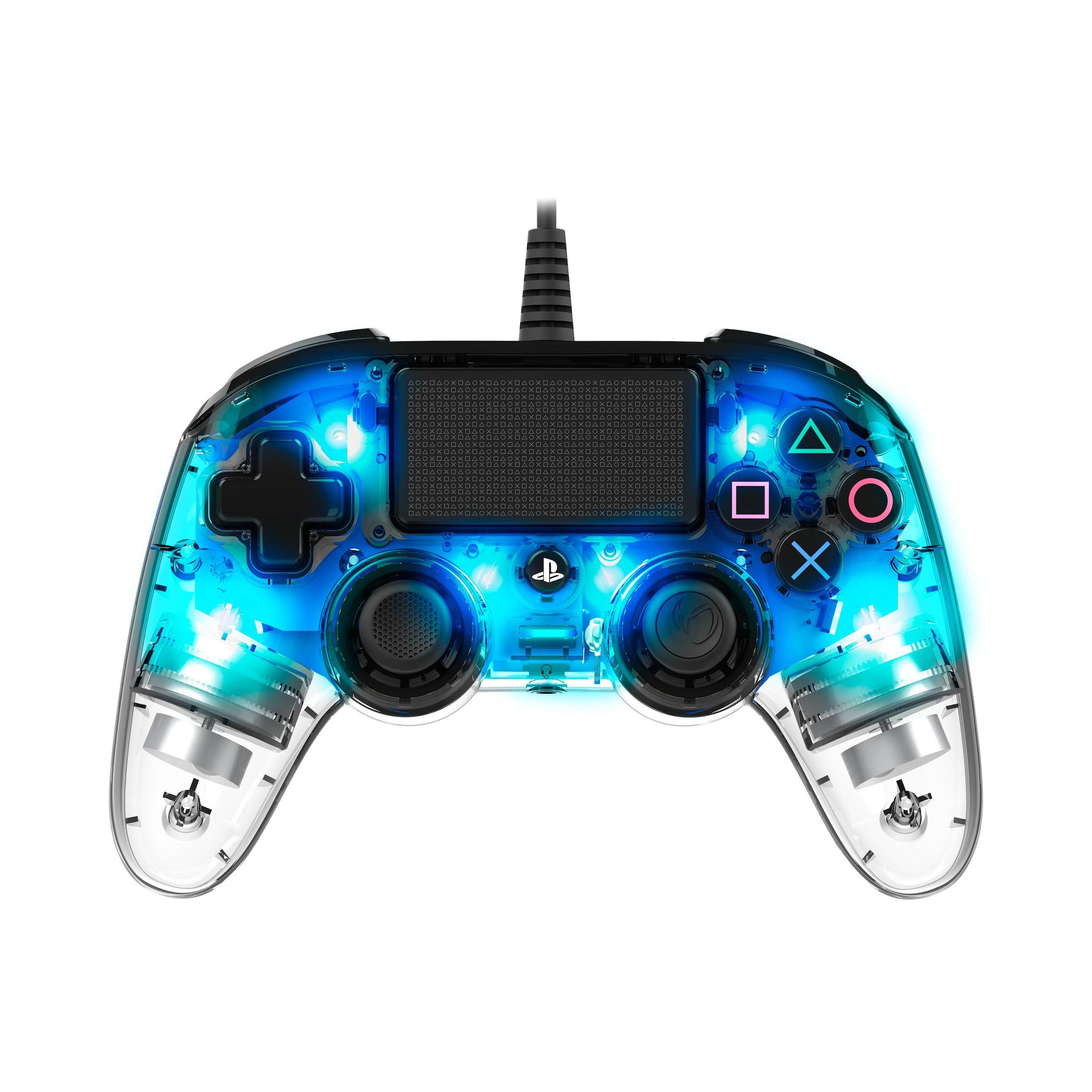 Voir la diapositive 2 : NACON Manette Filaire Lumineuse pour PS4 - Bleu