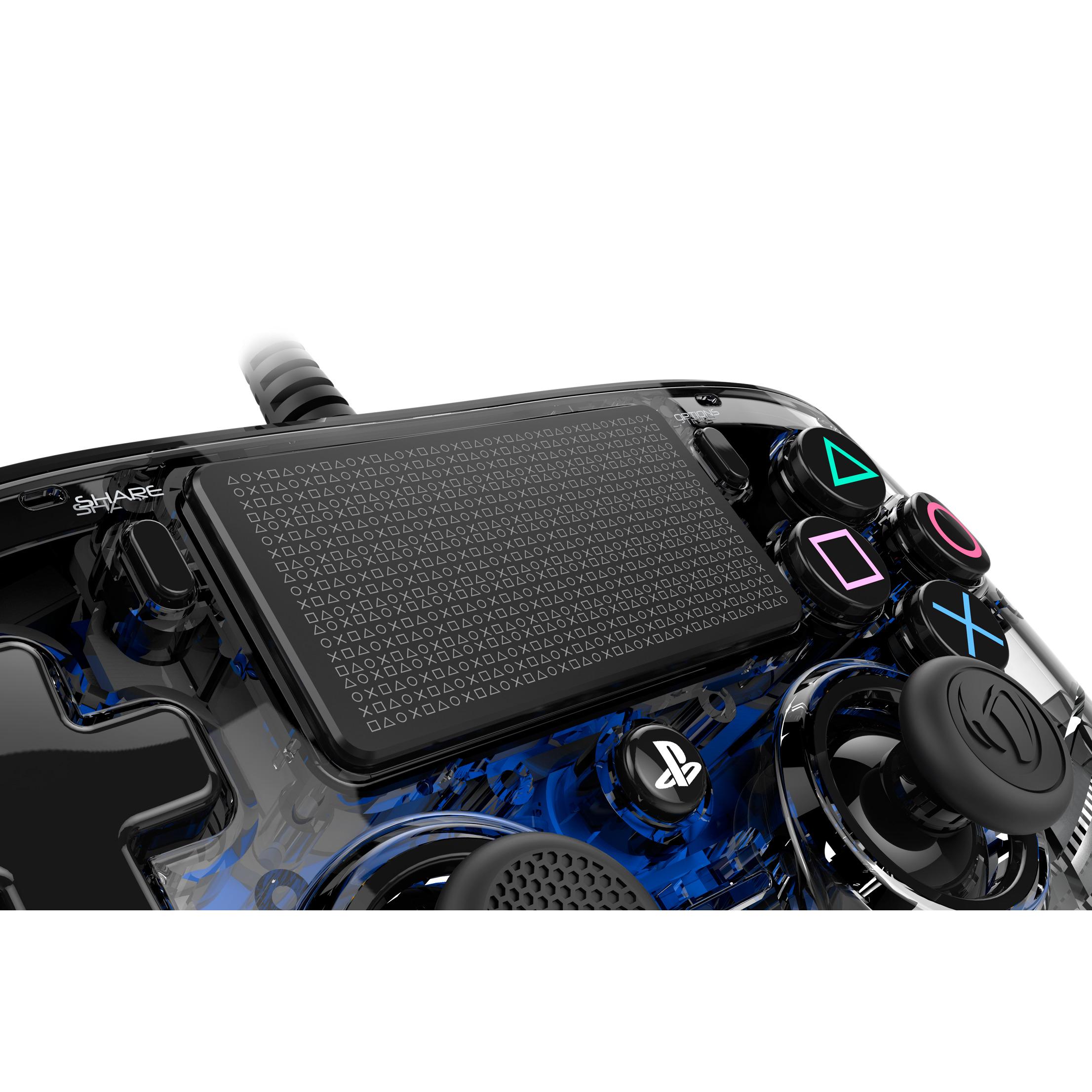 Voir la diapositive 3 : NACON Manette Filaire Lumineuse pour PS4 - Bleu