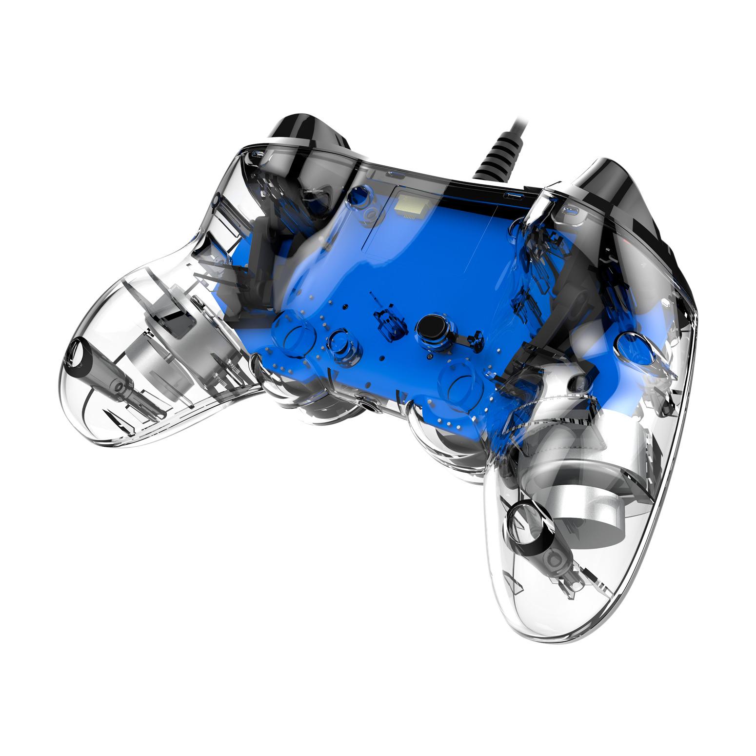 Voir la diapositive 5 : NACON Manette Filaire Lumineuse pour PS4 - Bleu