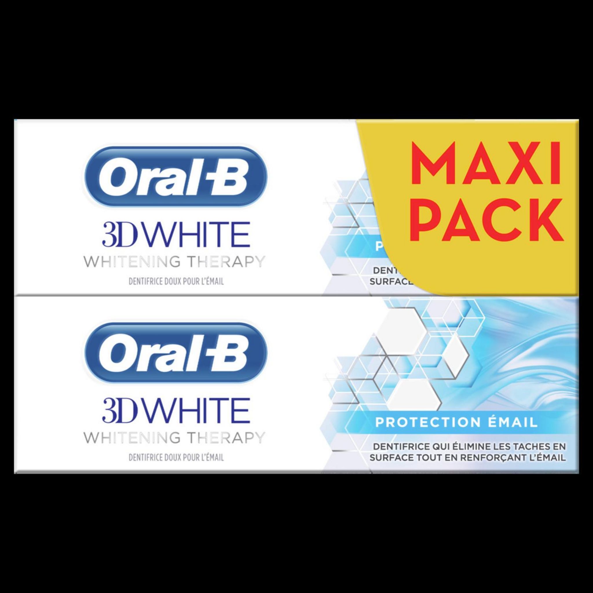 ORAL-B 3D white Dentifrice protection email 2x75ml