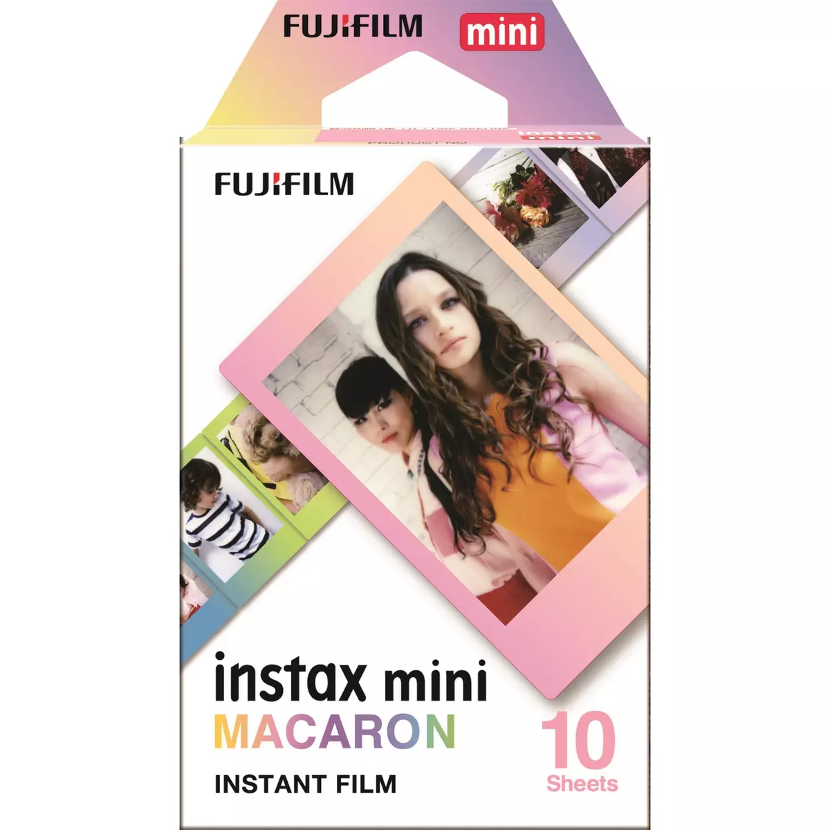 FUJIFILM Papier photo instantané - Instax mini - Cadre noir pas cher 